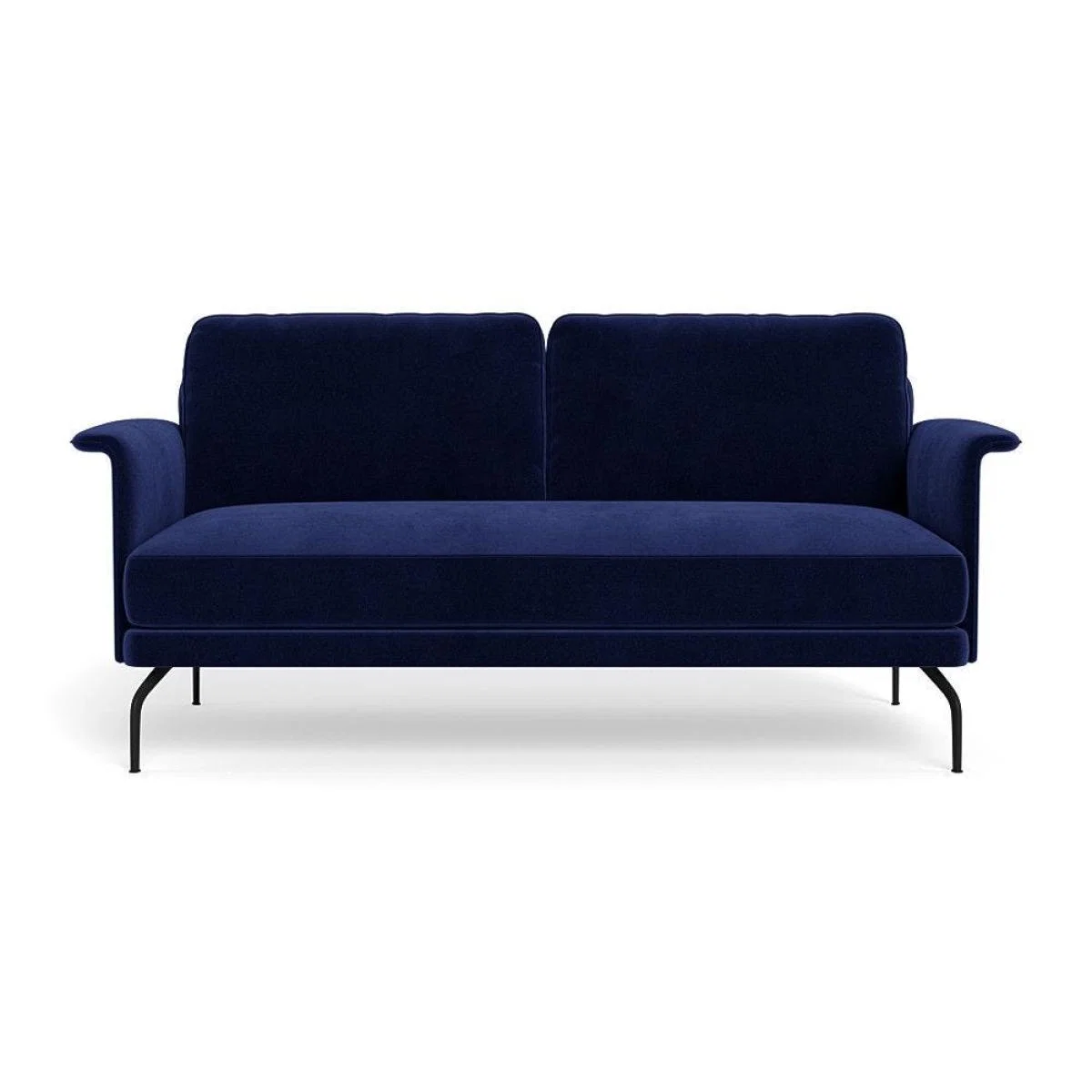 Heal's Iver 2 Seater Sofa Linen Dark Grey Black Feet – image 14