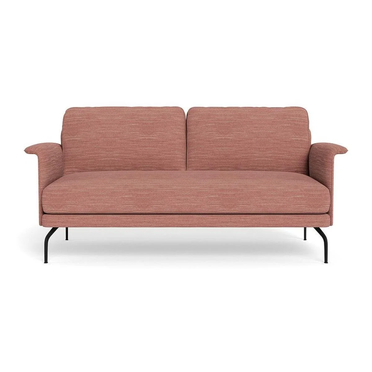 Heal's Iver 2 Seater Sofa Linen Dark Grey Black Feet – image 16