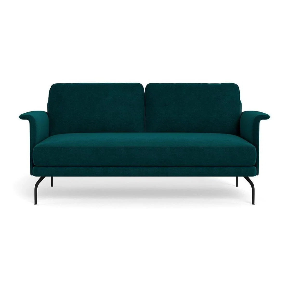 Heal's Iver 2 Seater Sofa Linen Dark Grey Black Feet – image 23