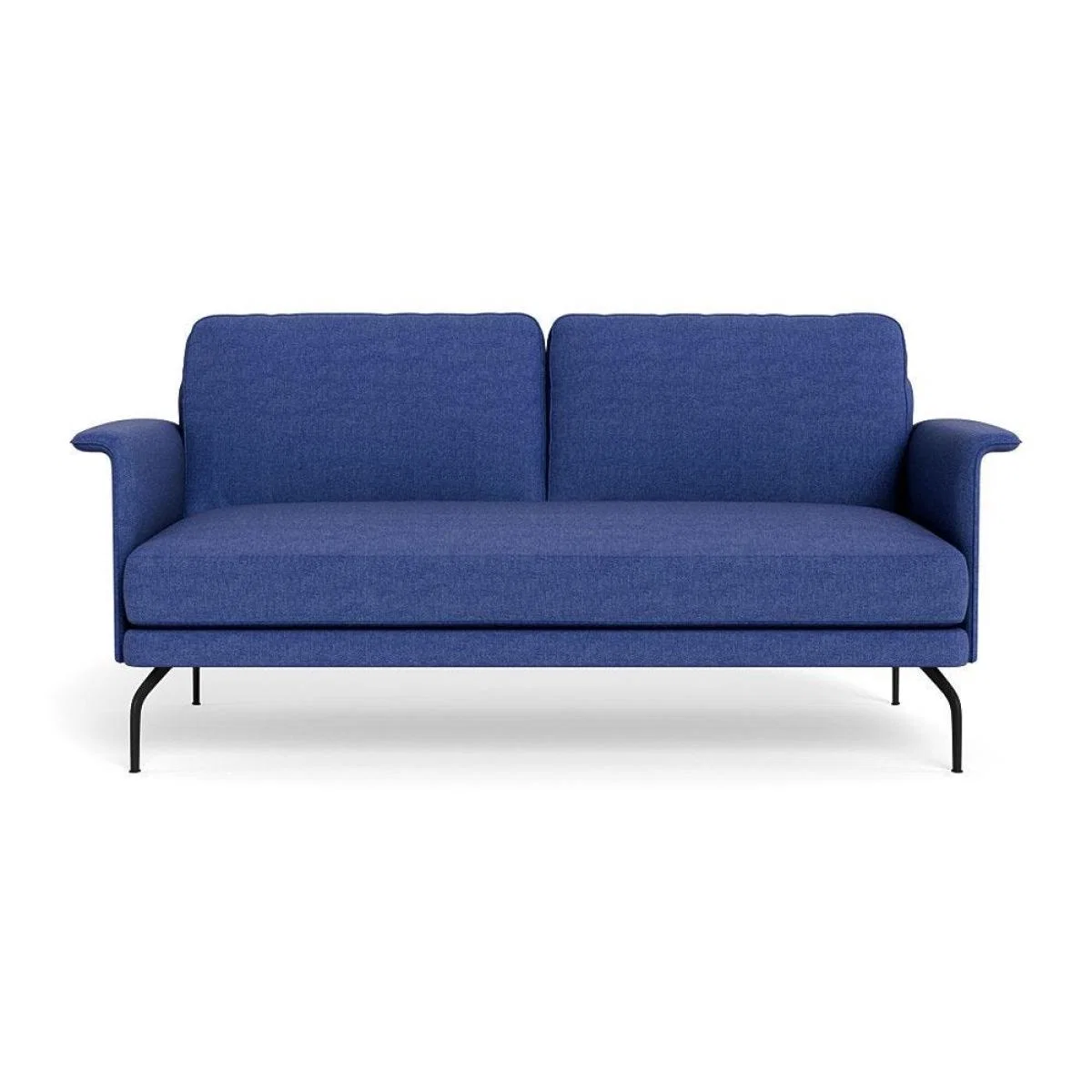 Heal's Iver 2 Seater Sofa Linen Dark Grey Black Feet – image 32