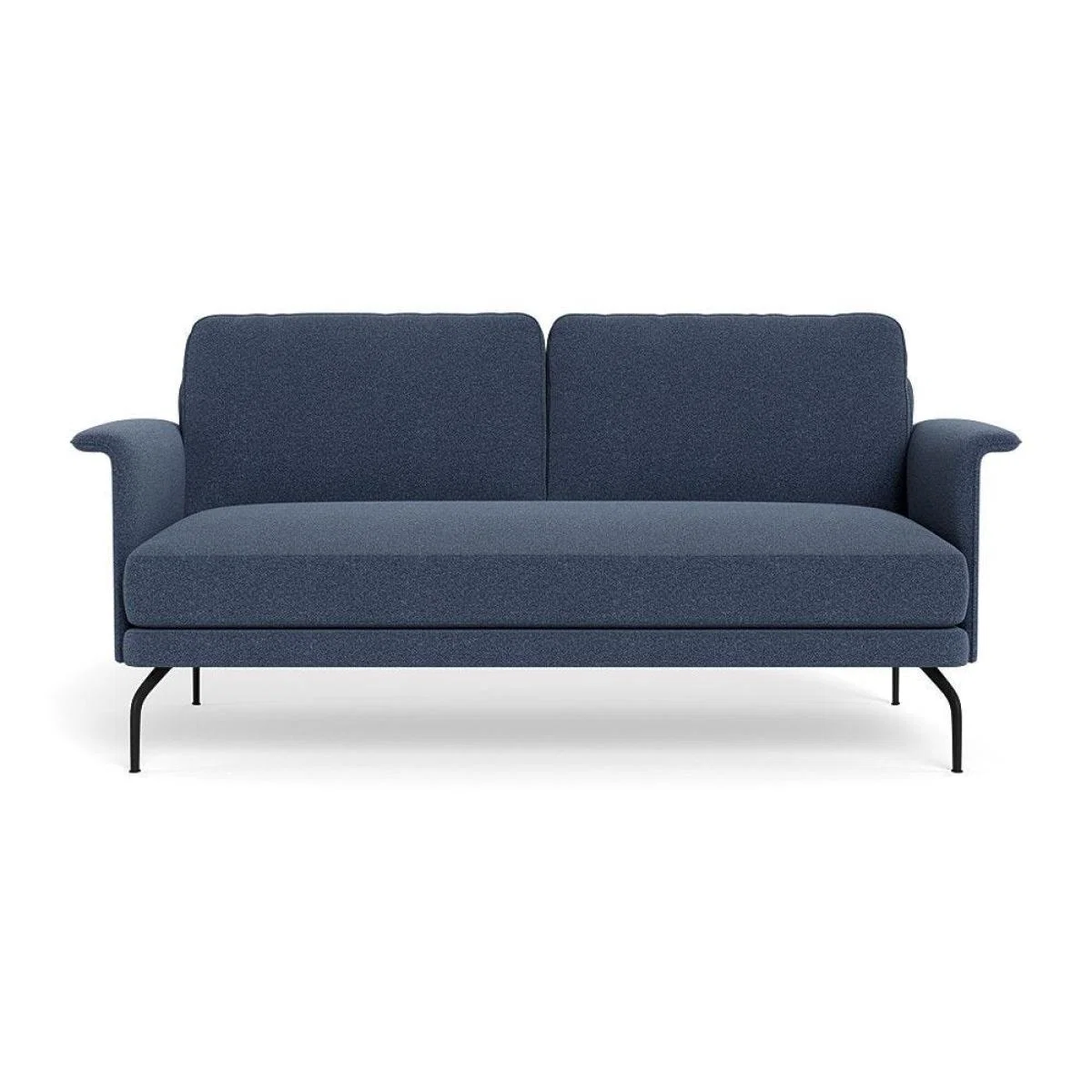 Heal's Iver 2 Seater Sofa Linen Dark Grey Black Feet – image 33
