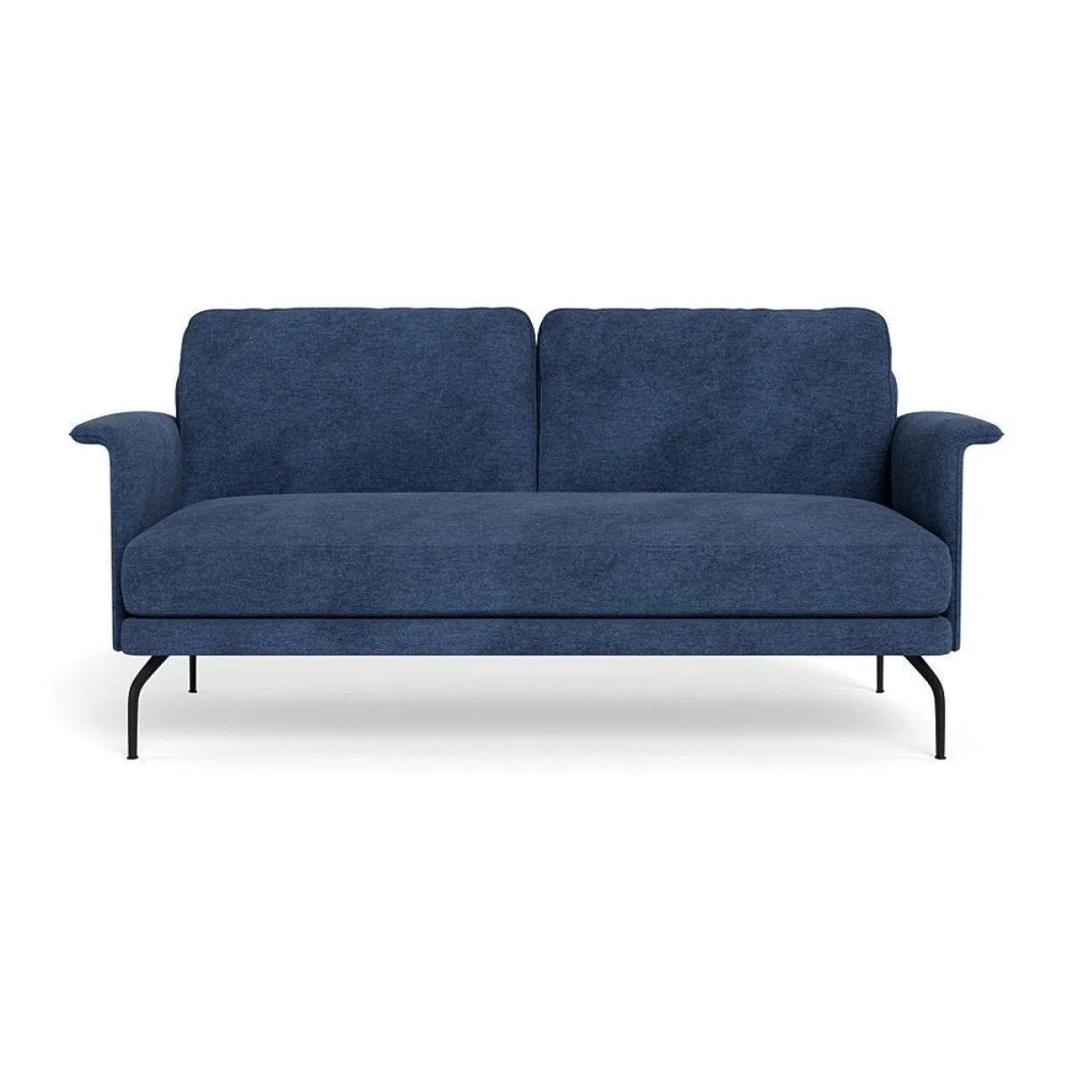 Heal's Iver 2 Seater Sofa Linen Dark Grey Black Feet – image 40