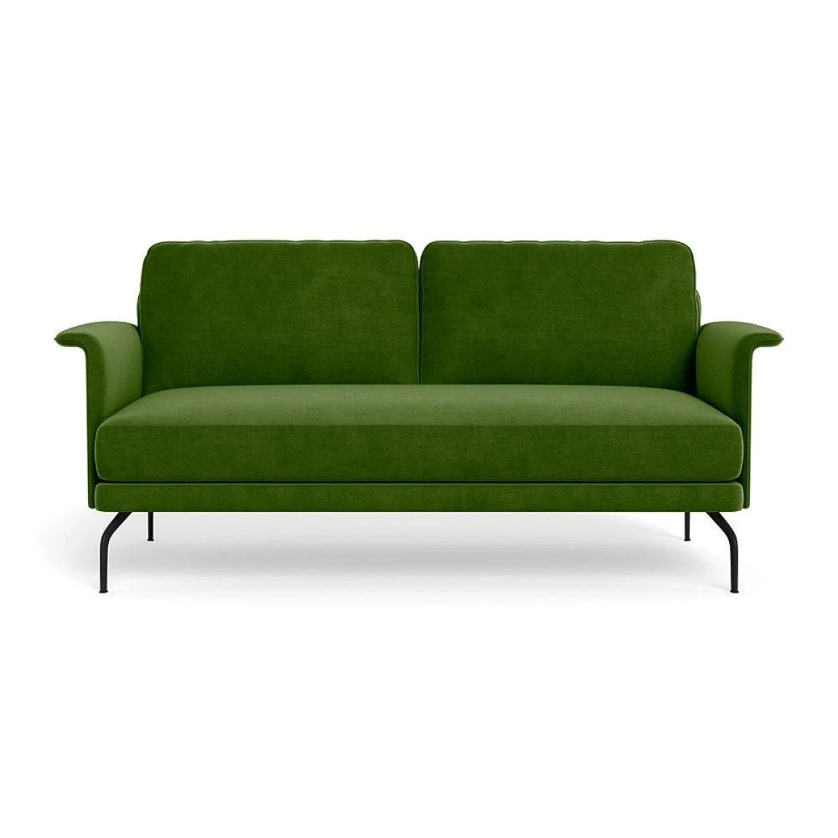 Heal's Iver 2 Seater Sofa Linen Dark Grey Black Feet – image 5