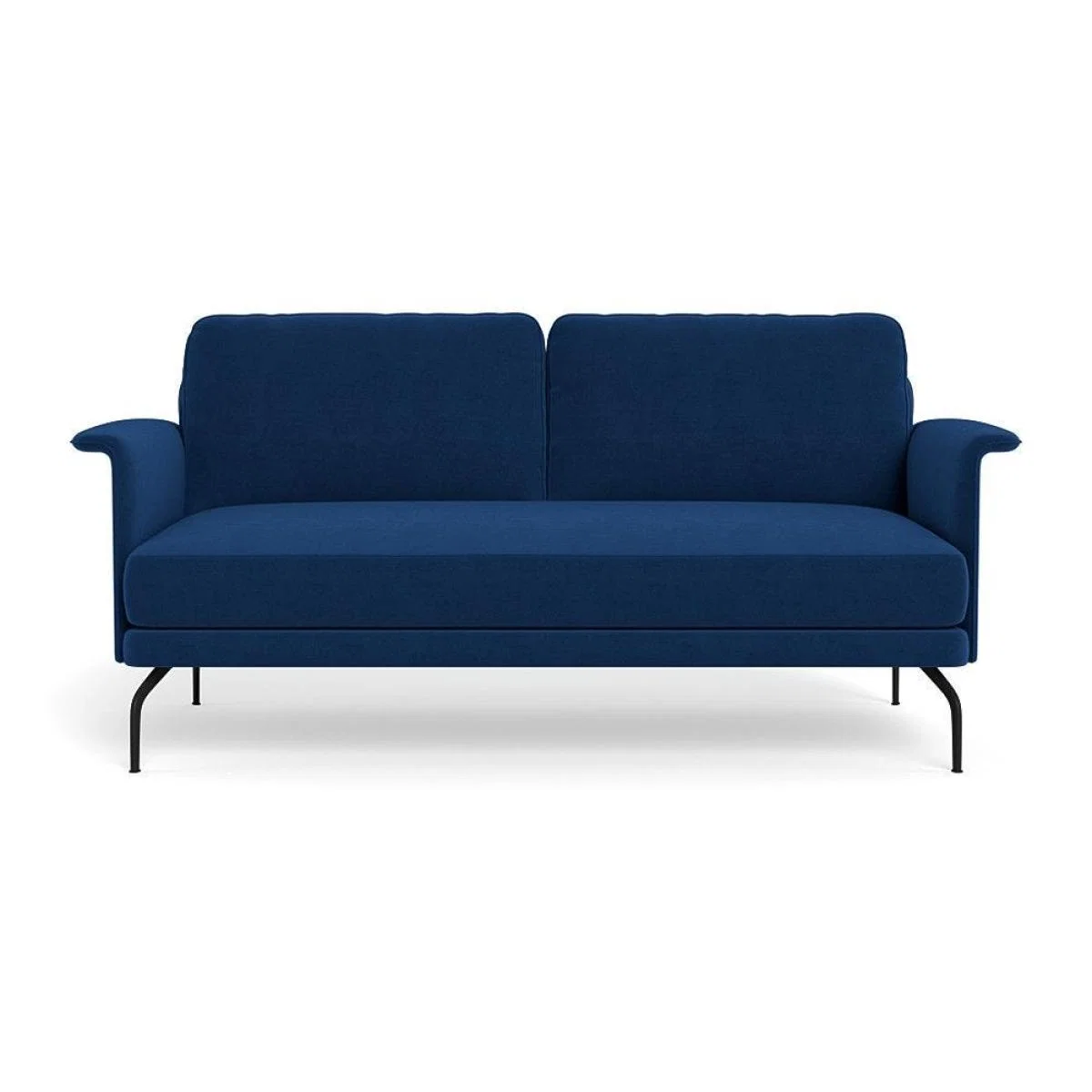 Heal's Iver 2 Seater Sofa Linen Dark Grey Black Feet – image 52