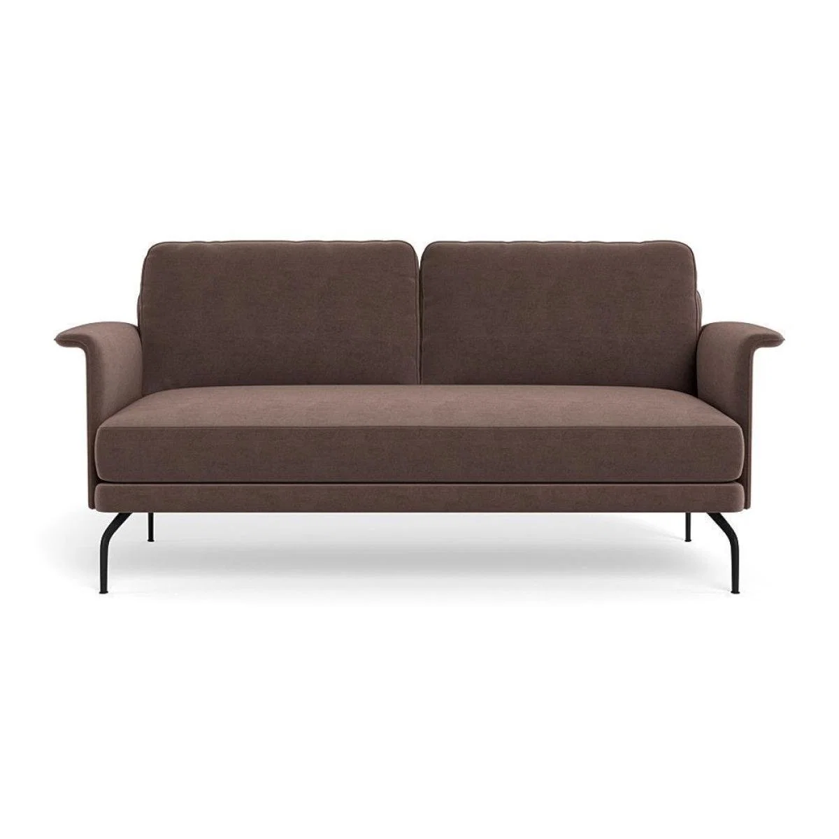 Heal's Iver 2 Seater Sofa Linen Dark Grey Black Feet – image 53