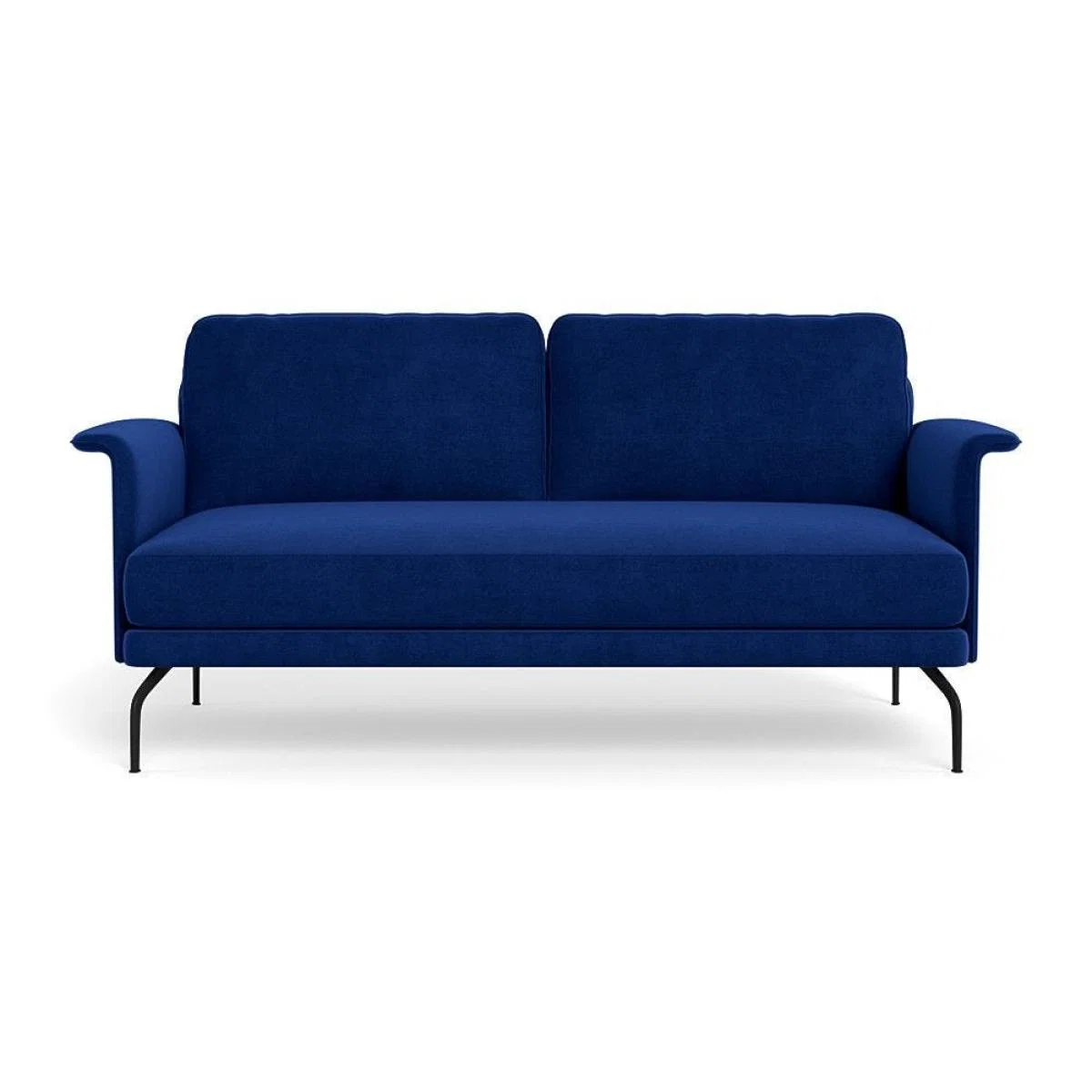 Heal's Iver 2 Seater Sofa Linen Dark Grey Black Feet – image 54