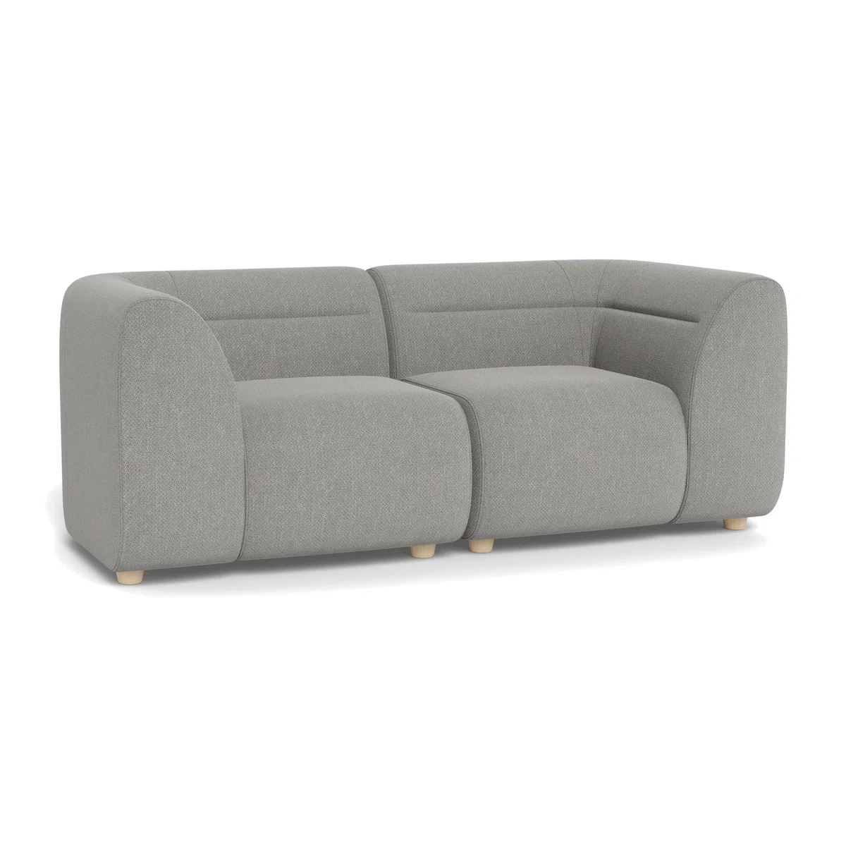 Heal's Lilli 2 Seater Sofa Texture Pale Grey Natural Ash Feet - Heal's UK Furniture – image 1