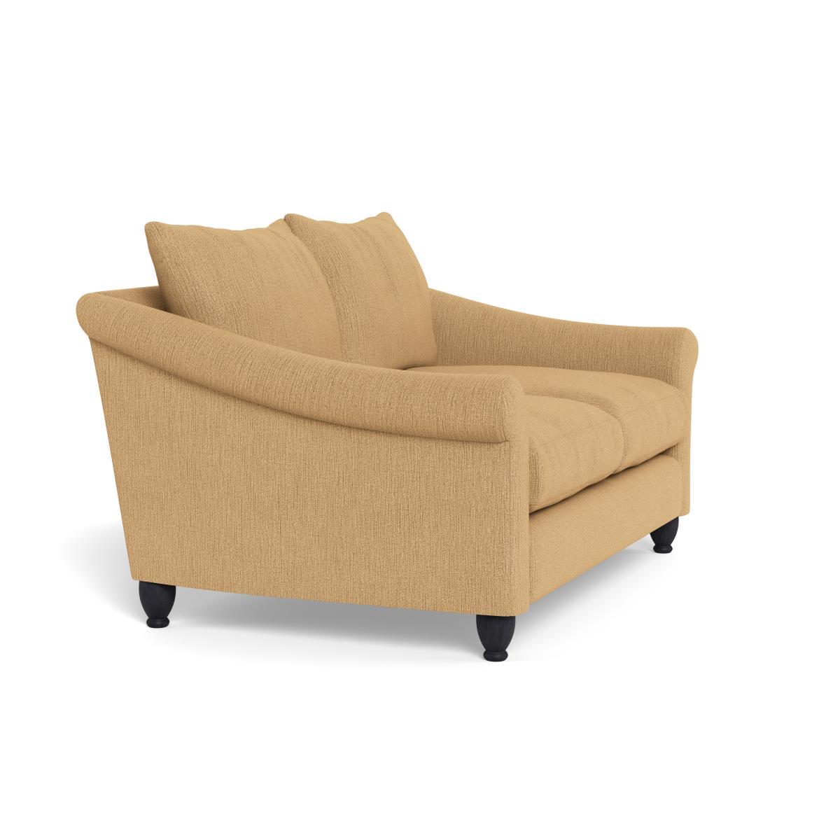 Heal's Devon 2 Seater Smart Linen Mix Sand Dark Brown Stain Beech Feet - Heal's UK Furniture – image 2