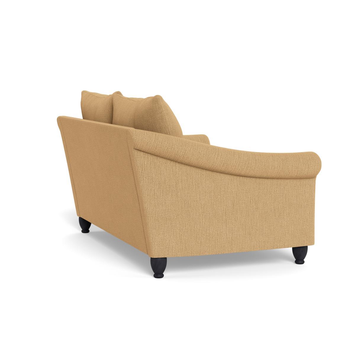 Heal's Devon 2 Seater Smart Linen Mix Sand Dark Brown Stain Beech Feet - Heal's UK Furniture – image 4