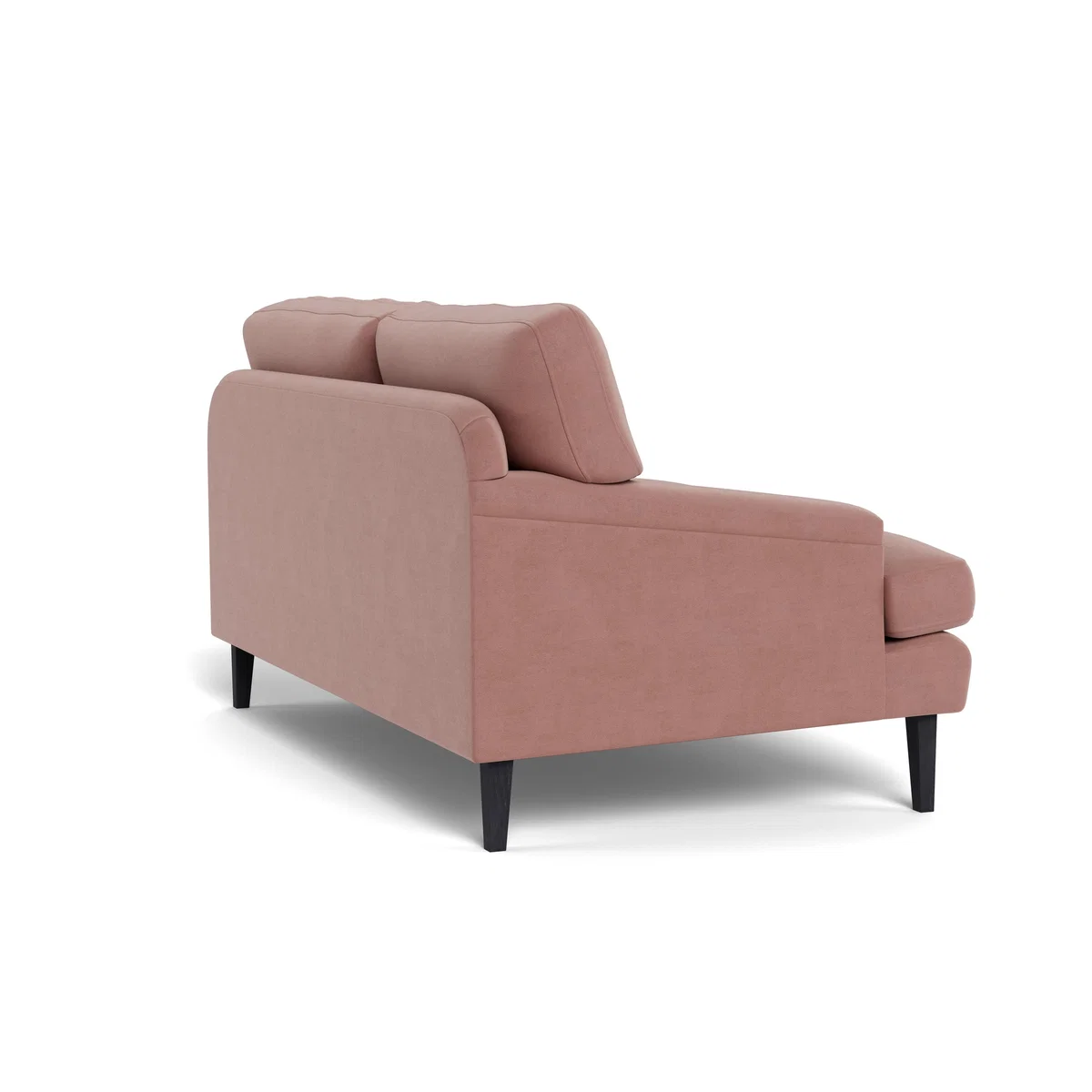 Heal's Stanton 2 Seater Sofa Smart Luxe Velvet Dusky Pink Black Feet – image 5