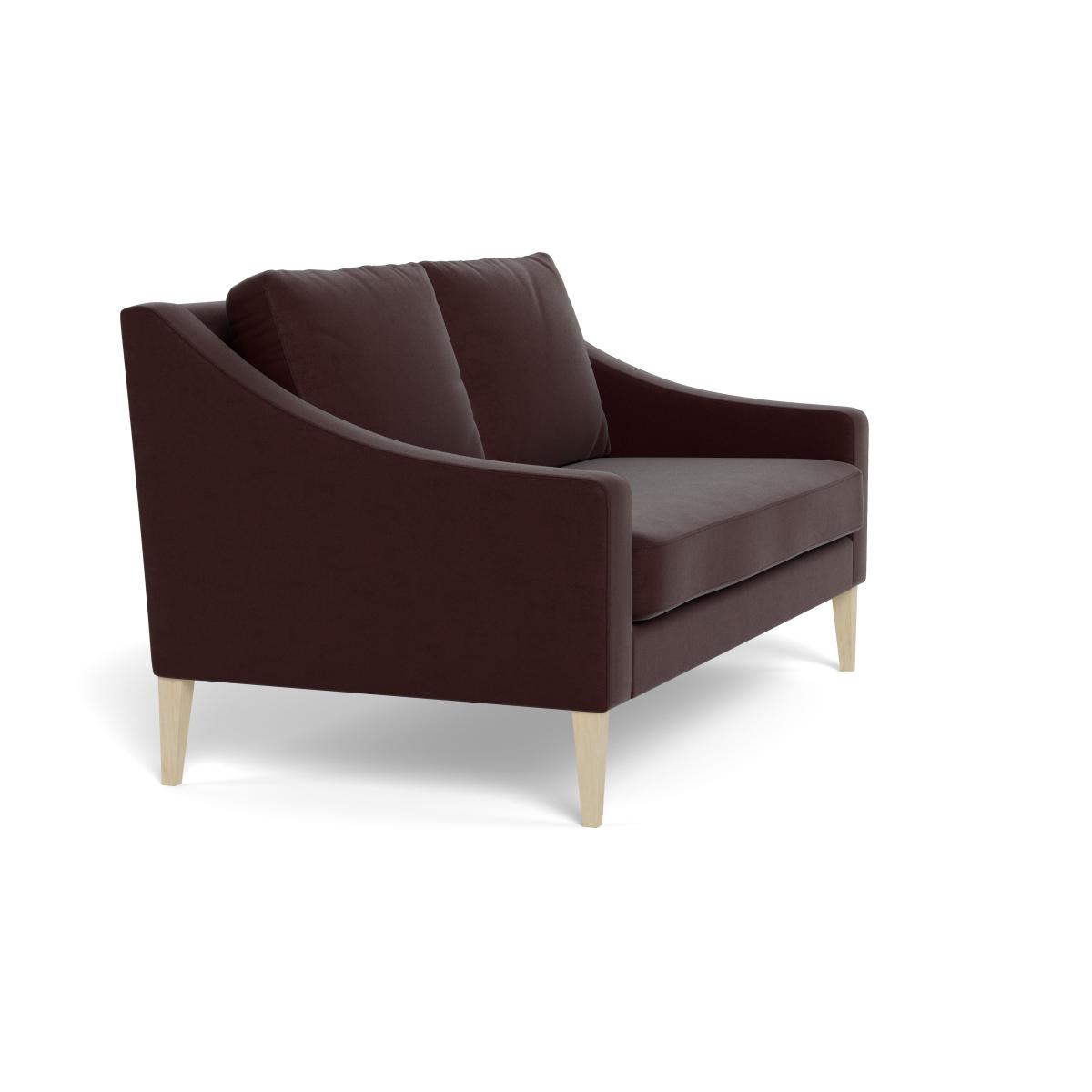Heal's Richmond 2 Seater Sofa Smart Luxe Velvet Acorn Black Beech Feet – image 3