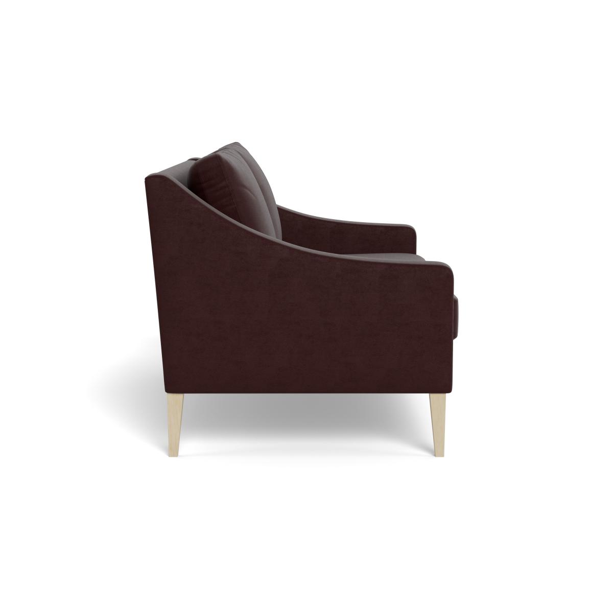 Heal's Richmond 2 Seater Sofa Smart Luxe Velvet Acorn Black Beech Feet – image 4