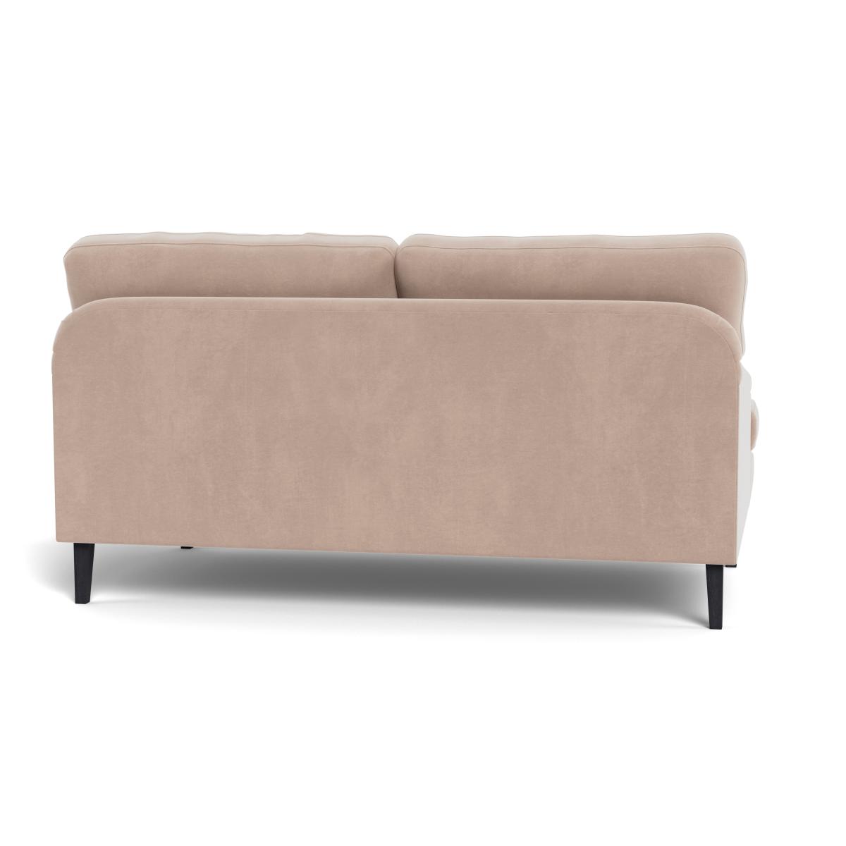 Heal's Stanton 2 Seater Sofa Smart Velvet Pebble Black Feet – image 6