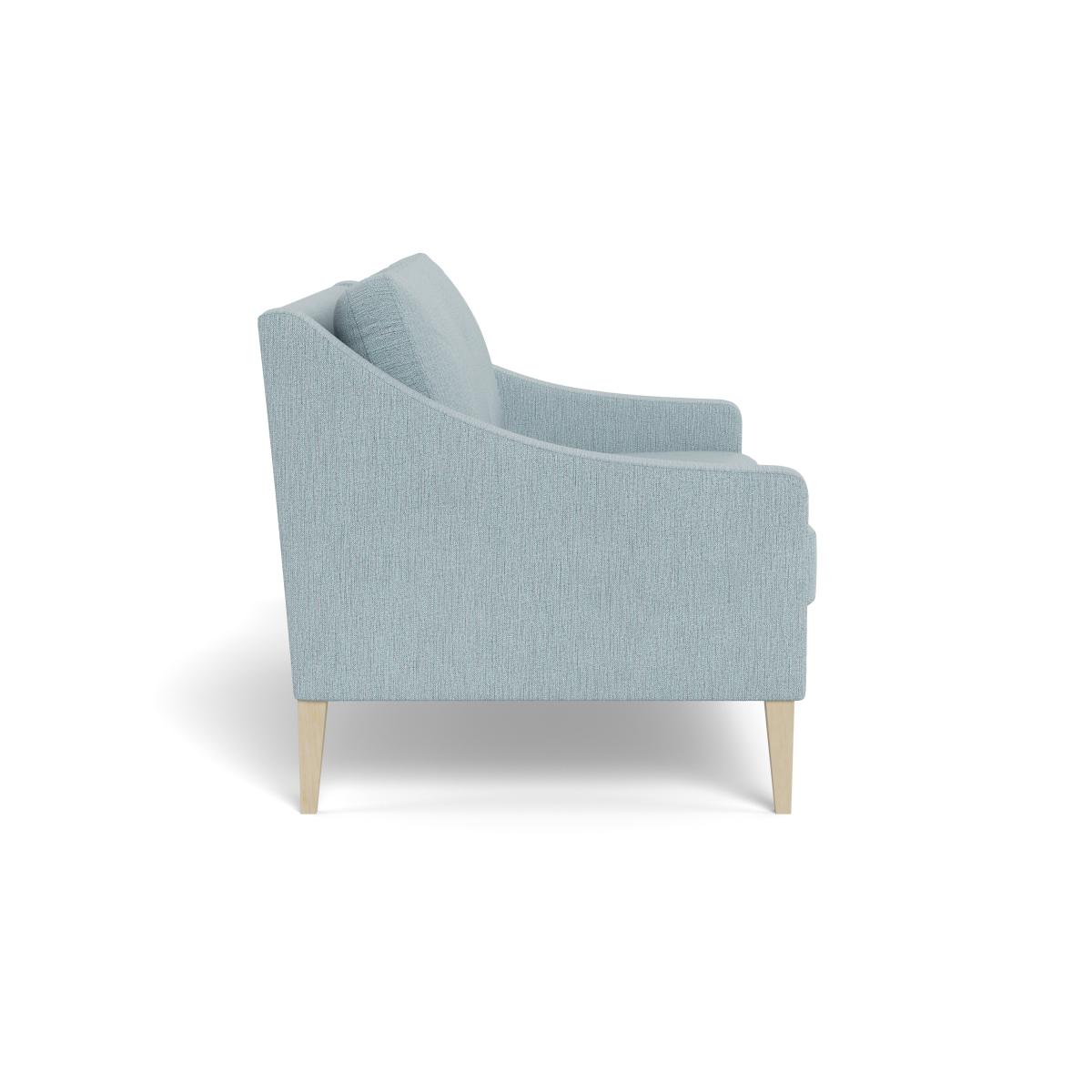 Heal's Richmond 2 Seater Sofa Smart Linen Mix Duck Egg Black Feet – image 4