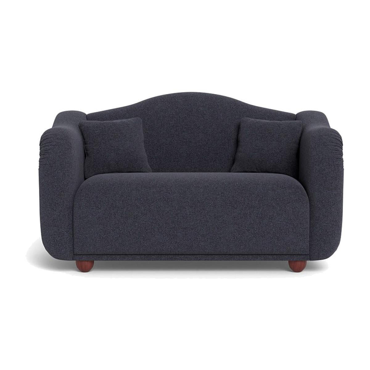 Heal's Tetbury 2 Seater Sofa Texture Soot Walnut Stained Beech Feet