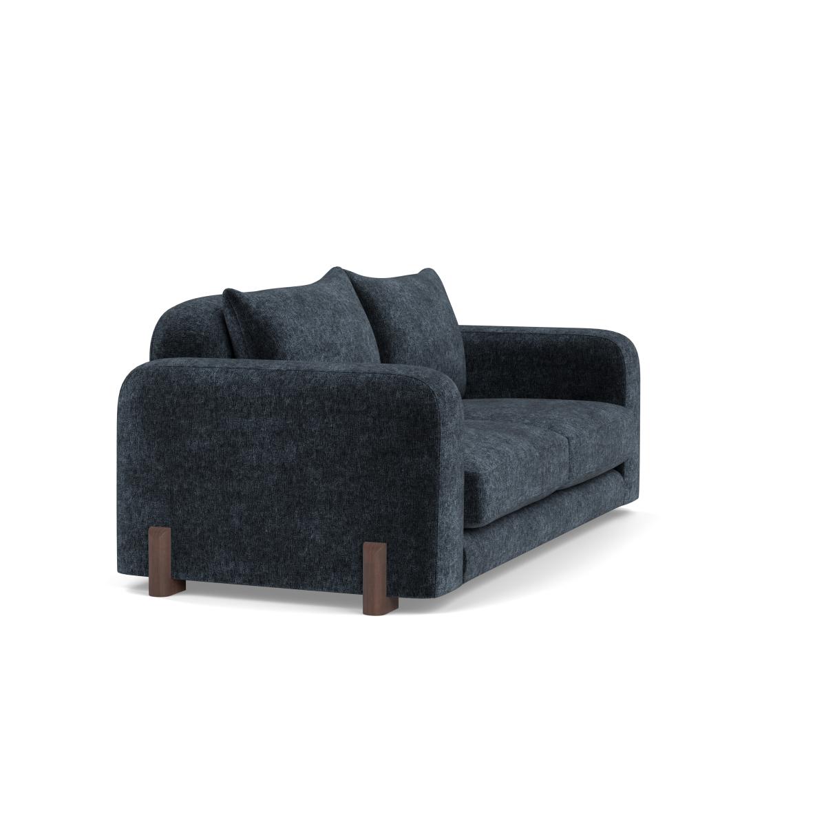Heal's Nuvola 2 Seater Sofa Boucle Velvet Space Natural Oak Feet – image 2