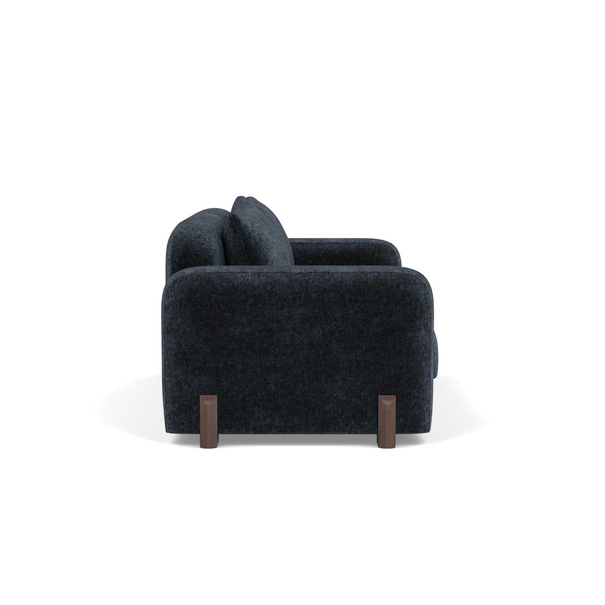 Heal's Nuvola 2 Seater Sofa Boucle Velvet Space Natural Oak Feet – image 3