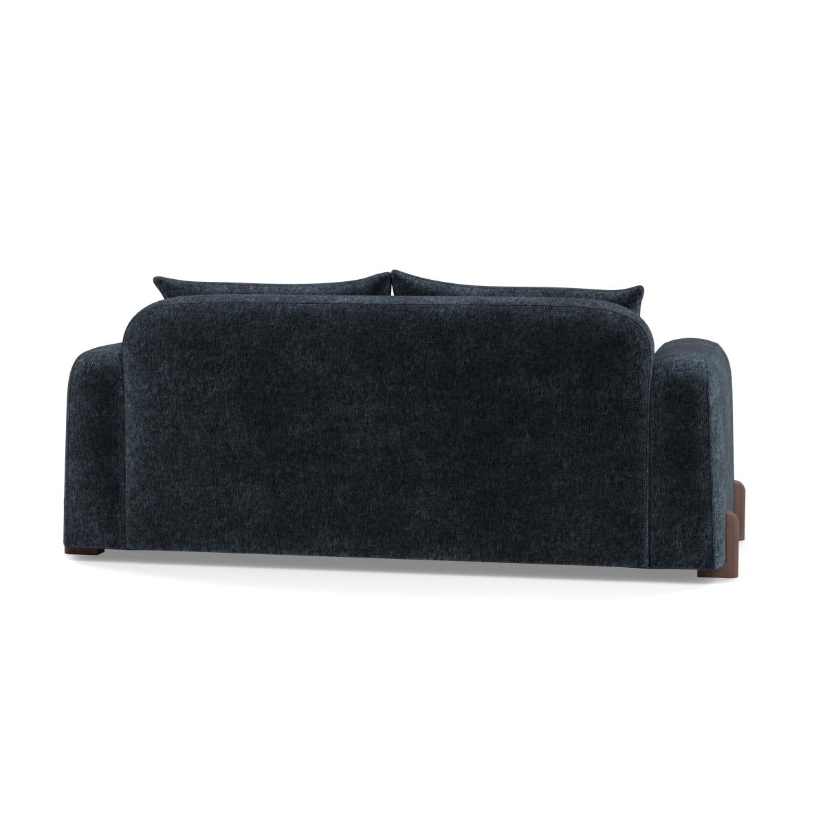 Heal's Nuvola 2 Seater Sofa Boucle Velvet Space Natural Oak Feet – image 5