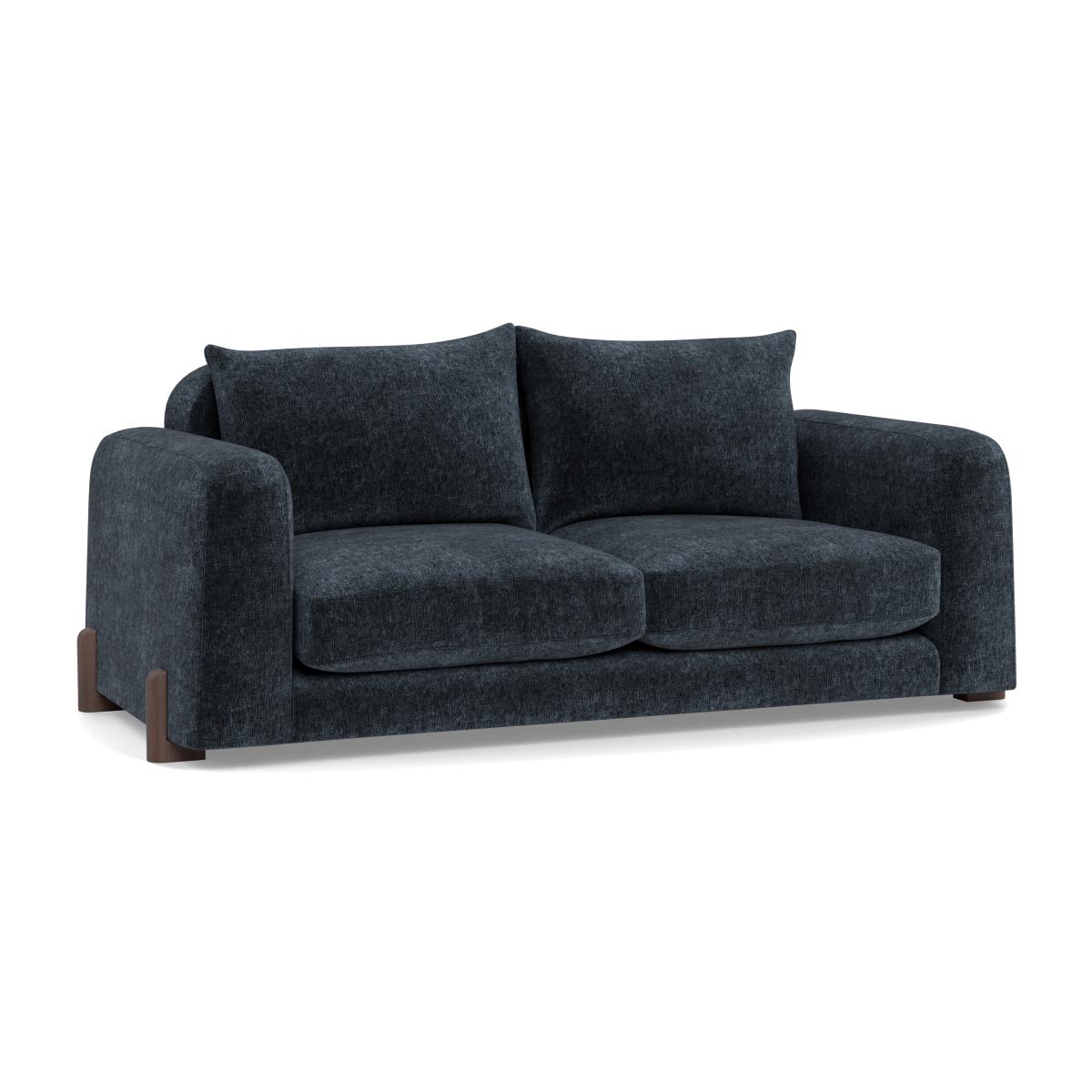 Heal's Nuvola 2 Seater Sofa Boucle Velvet Space Natural Oak Feet – image 1
