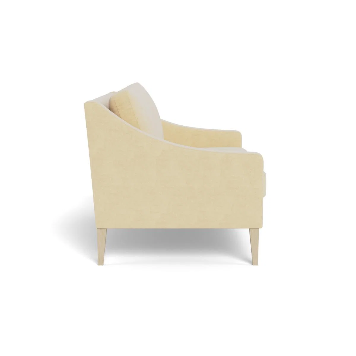 Heal's Richmond 2 Seater Sofa Smart Luxe Velvet Biscuit Natural Feet - Heal's UK Furniture – image 3