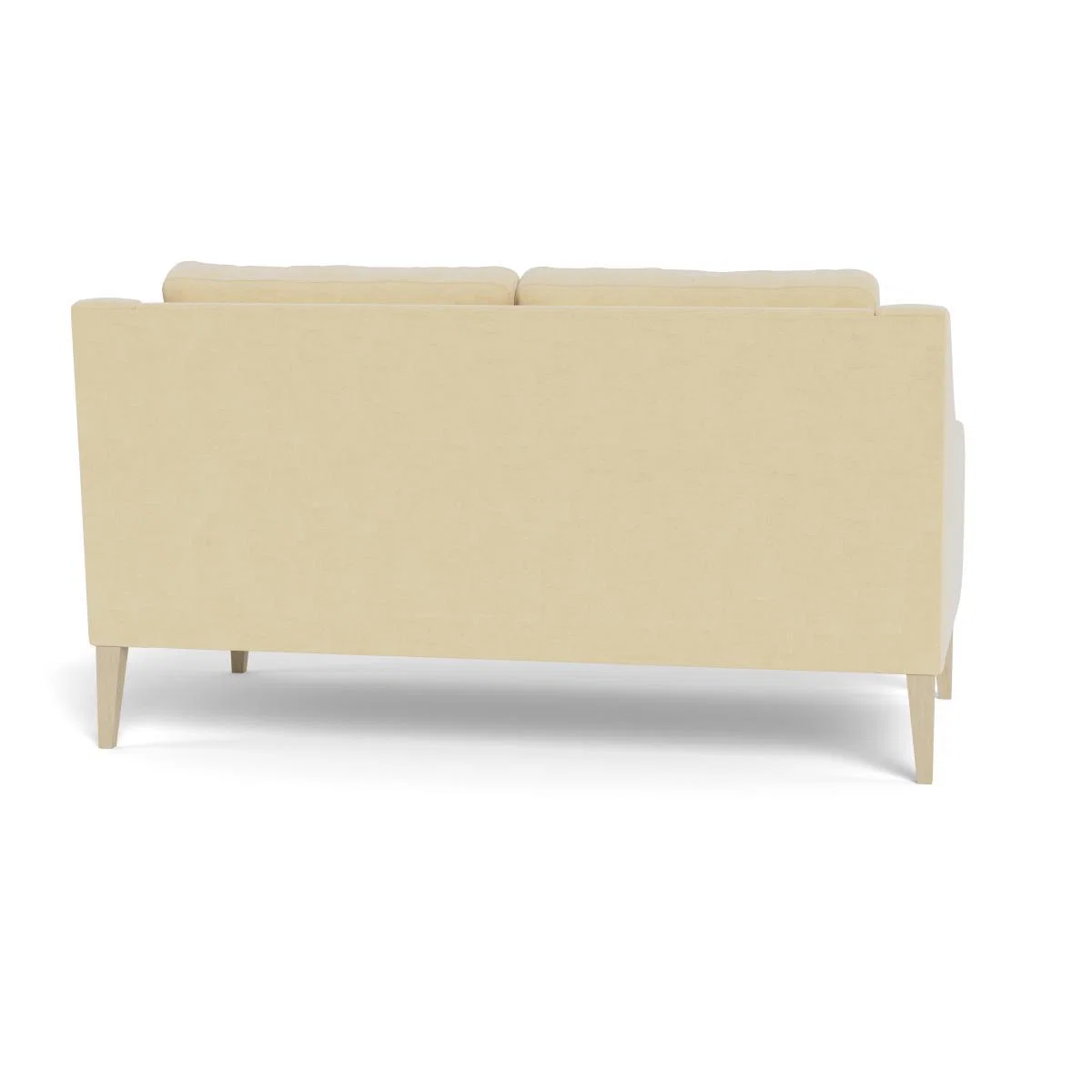 Heal's Richmond 2 Seater Sofa Smart Luxe Velvet Biscuit Natural Feet - Heal's UK Furniture – image 5