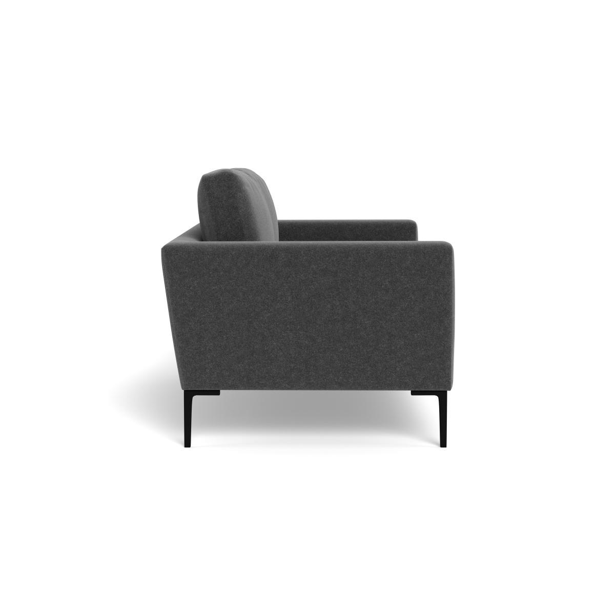 Heal's Eton 2 Seater Sofa Melton Wool Granite Black Feet - Heal's UK Furniture – image 3