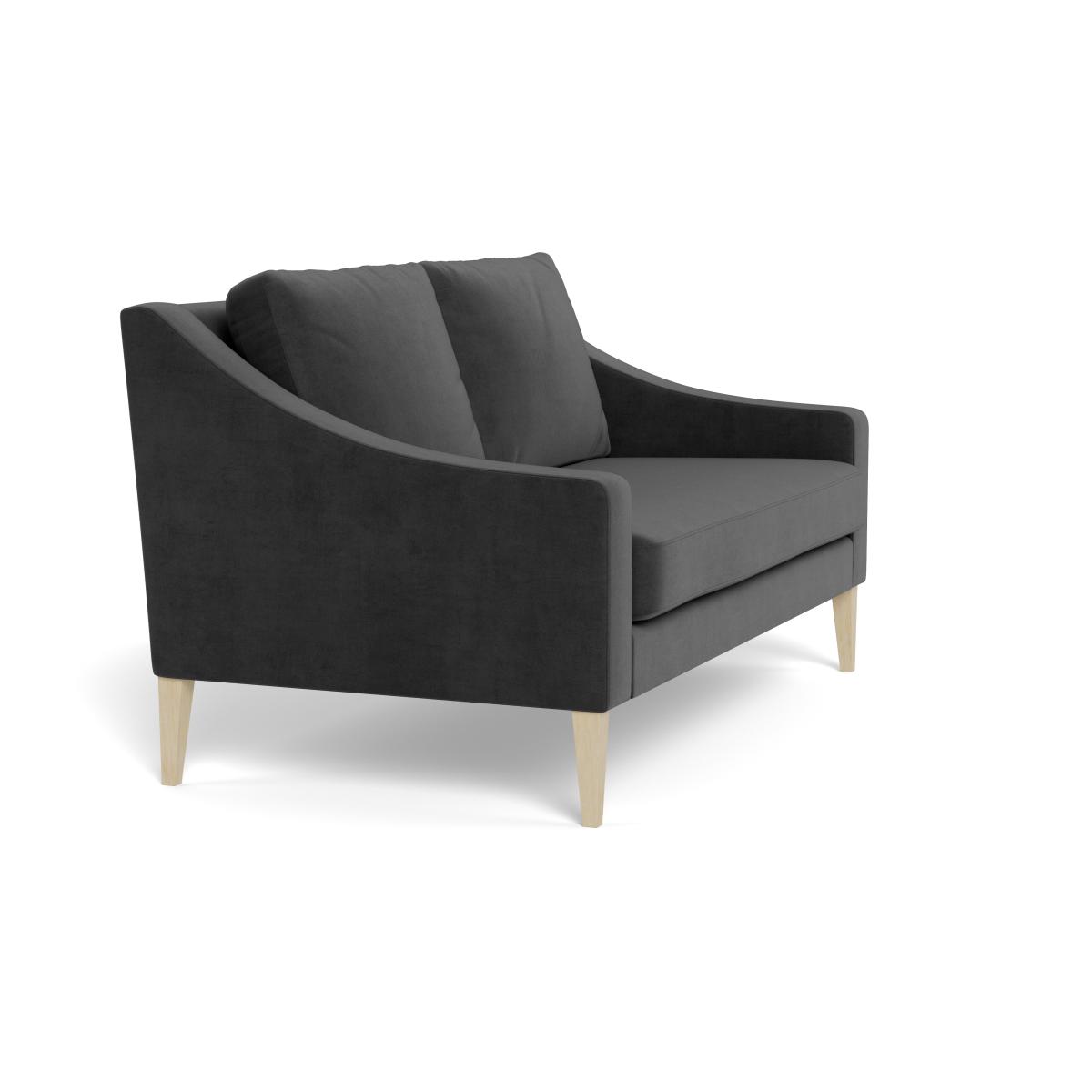 Heal's Richmond 2 Seater Sofa Smart Luxe Velvet Nickel Black Feet – image 3