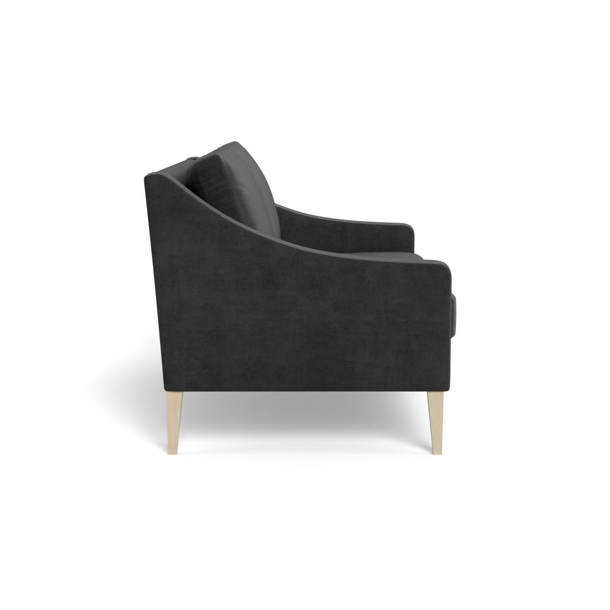 Heal's Richmond 2 Seater Sofa Smart Luxe Velvet Nickel Black Feet – image 4