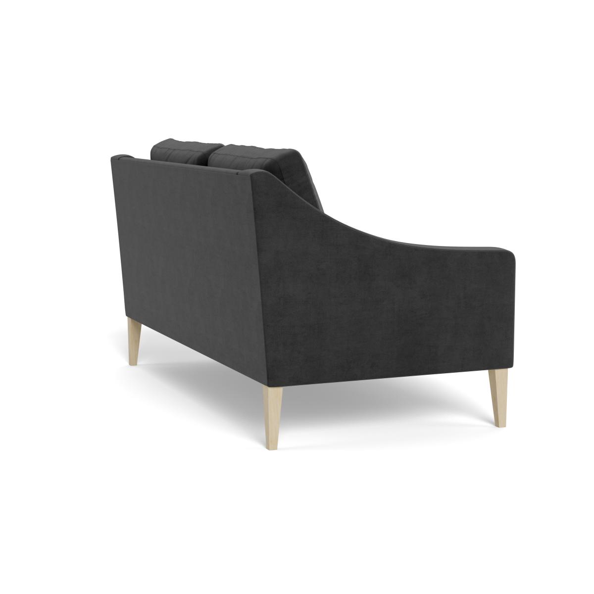 Heal's Richmond 2 Seater Sofa Smart Luxe Velvet Nickel Black Feet – image 5