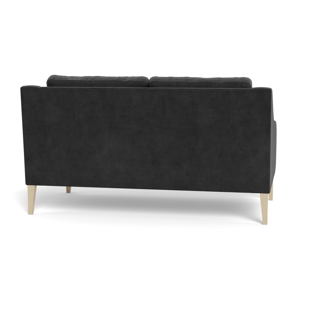 Heal's Richmond 2 Seater Sofa Smart Luxe Velvet Nickel Black Feet – image 6
