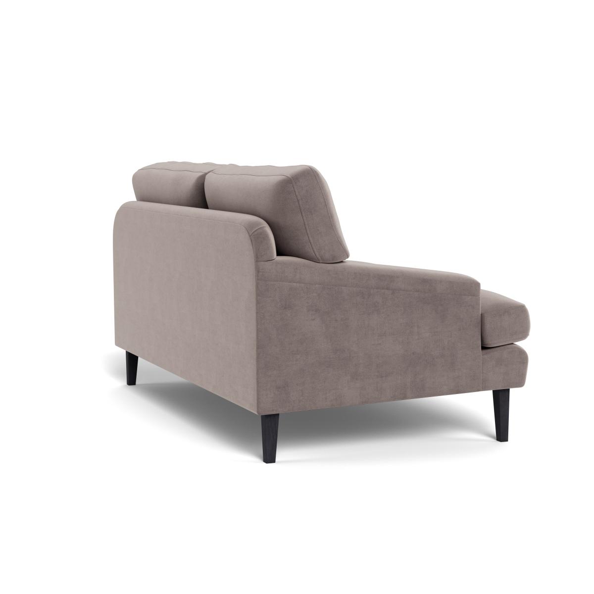 Heal's Stanton 2 Seater Sofa Smart Luxe Velvet Mushroom Black Feet – image 5