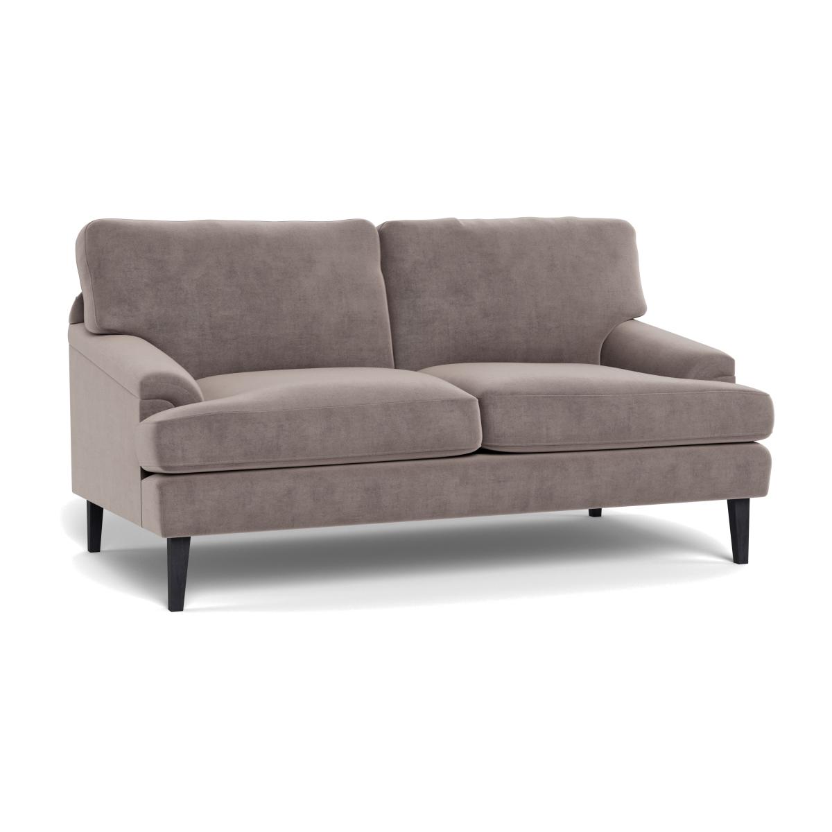 Heal's Stanton 2 Seater Sofa Smart Luxe Velvet Mushroom Black Feet – image 1