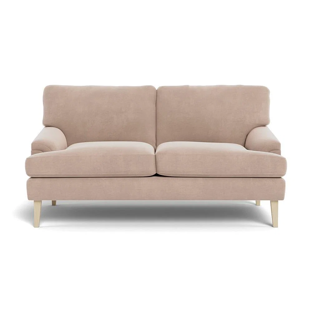 Heal's Stanton 2 Seater Sofa Smart Velvet Pebble Natural Feet – image 2