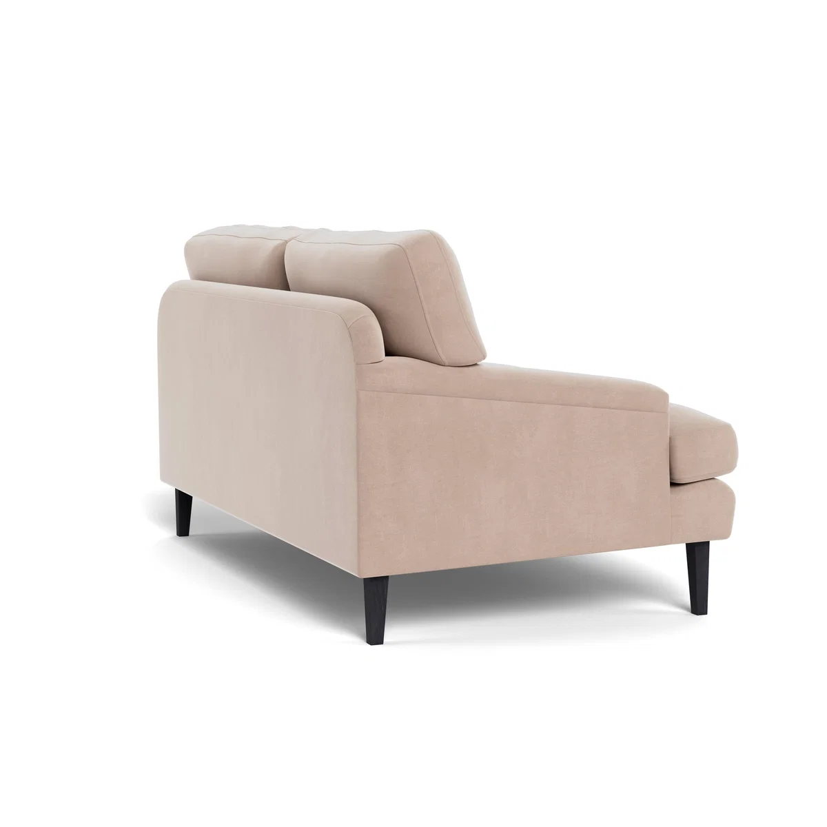 Heal's Stanton 2 Seater Sofa Smart Velvet Pebble Natural Feet – image 5