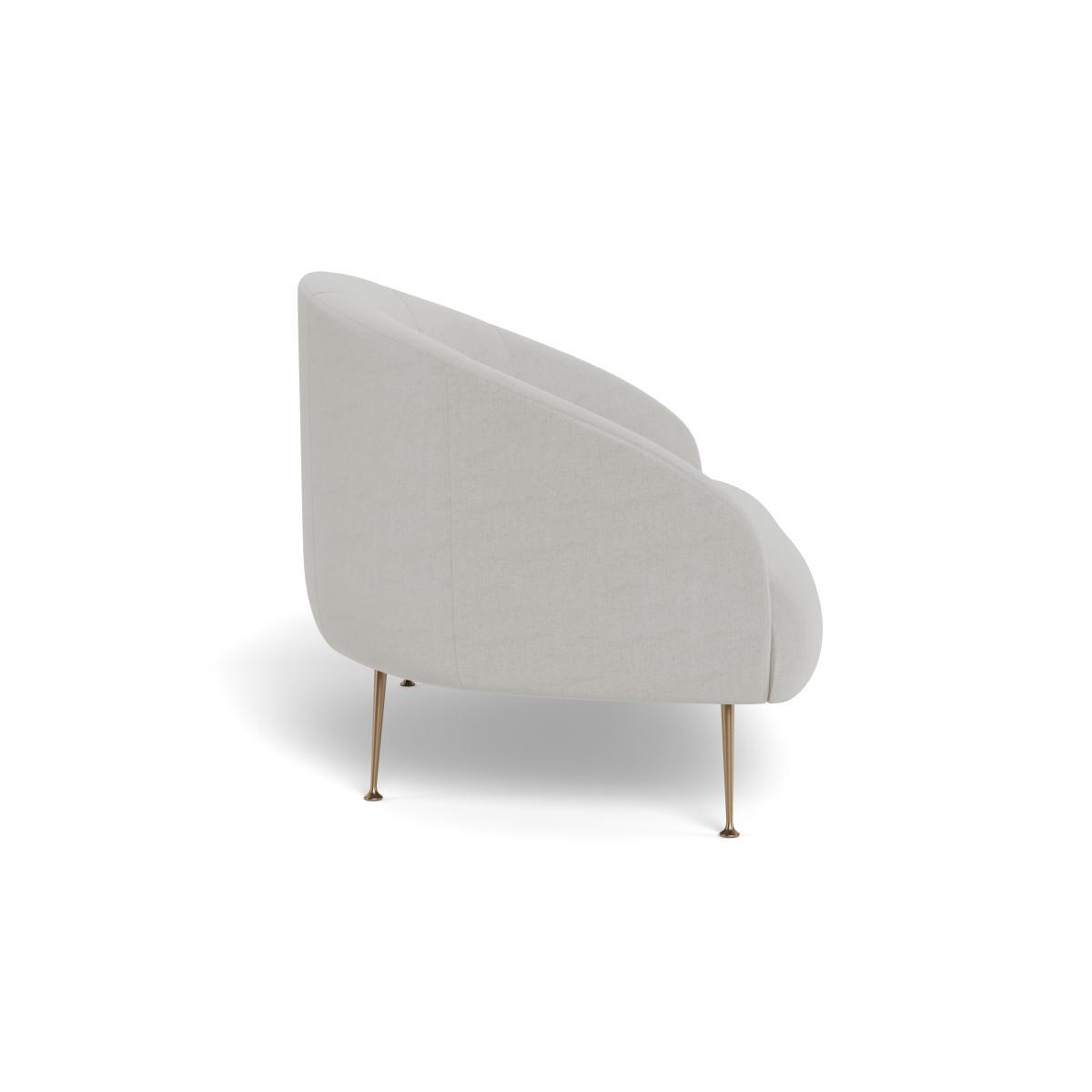 Heal's Bloomsbury 2 Seater Sofa Capelo LinenCotton Sea Salt Brass Feet - Heal's UK Furniture – image 3