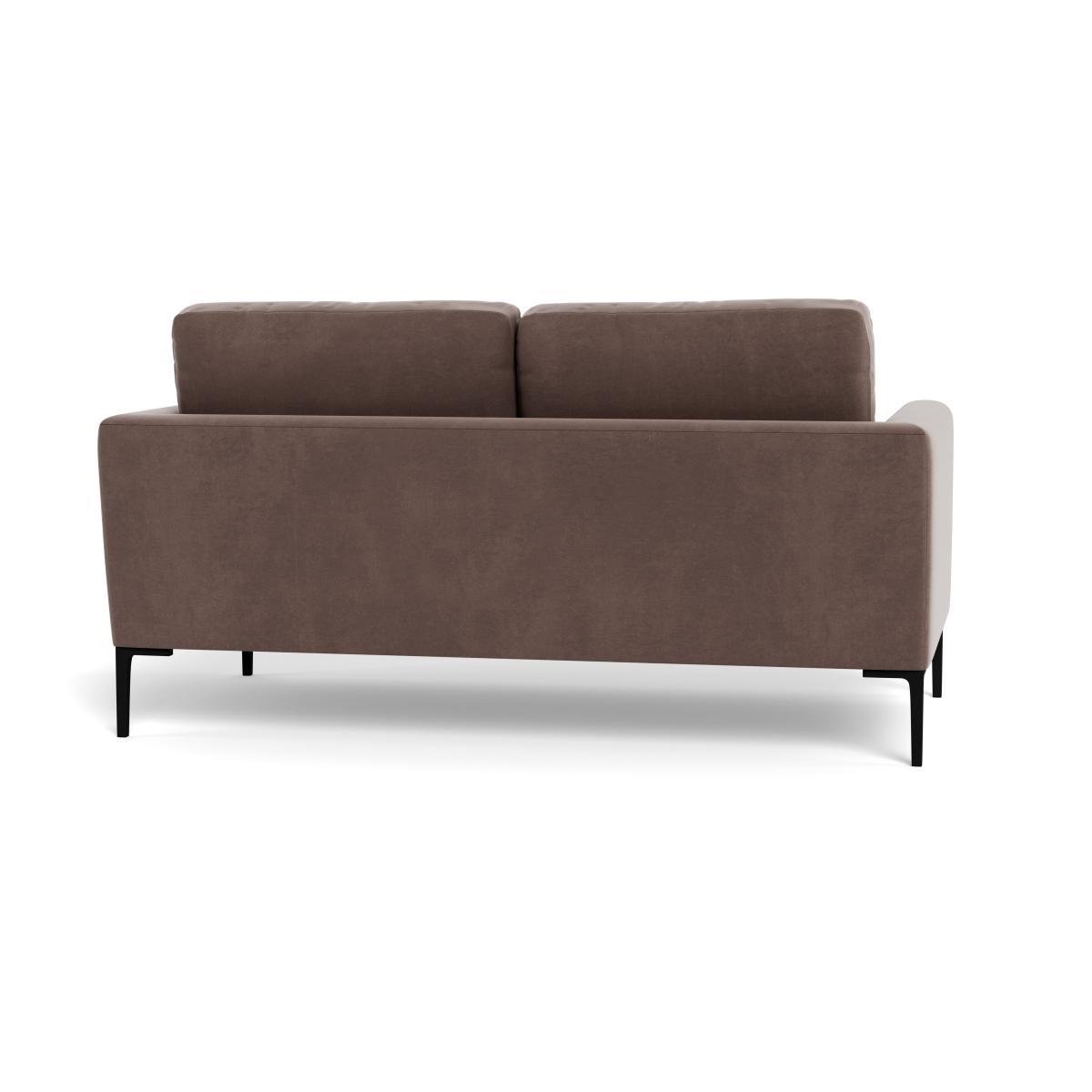Heal's Eton 2 Seater Sofa Smart Velvet Mouse Black Feet - Heal's UK Furniture – image 5