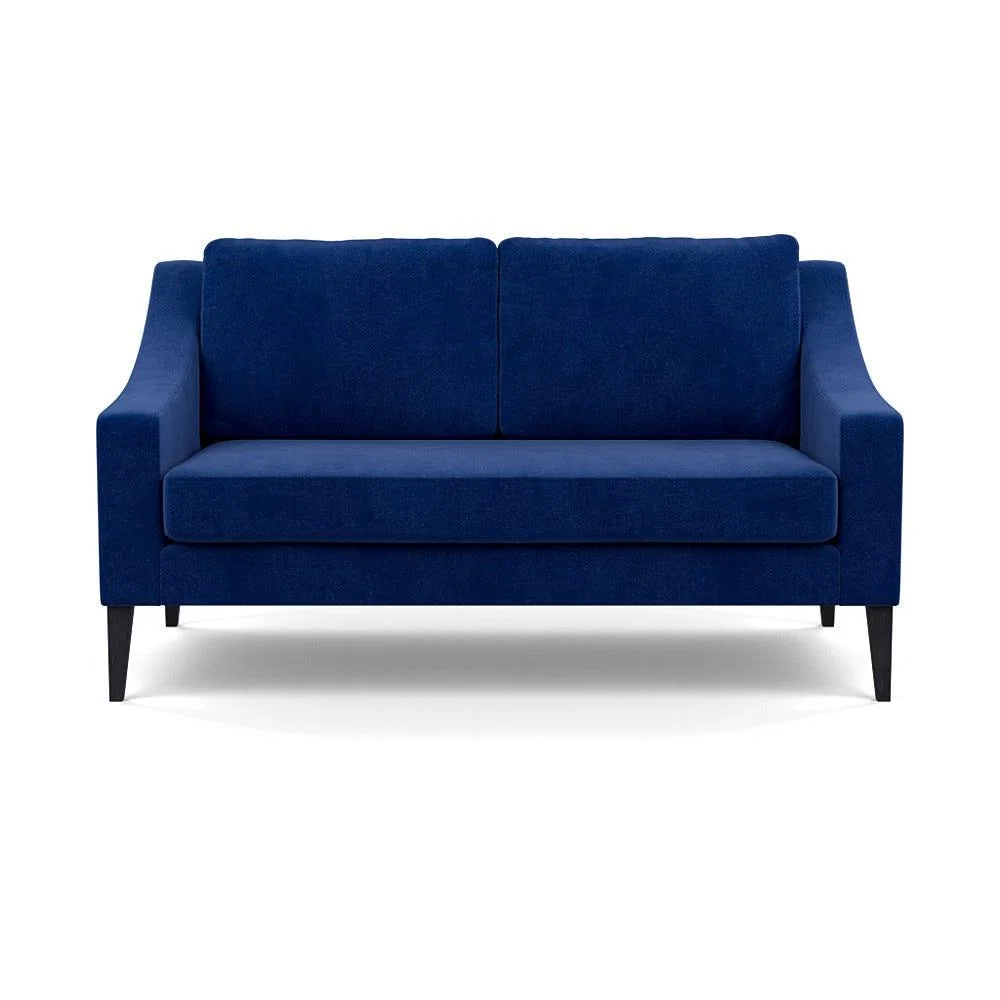 Heal's Richmond 2 Seater Sofa Smart Luxe Velvet Azure Black Feet – image 2