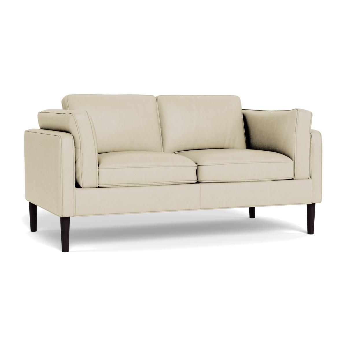 Heal's Sonno 2 Seater Leather Grain Storm 006 Walnut Feet - Heal's UK Furniture – image 1