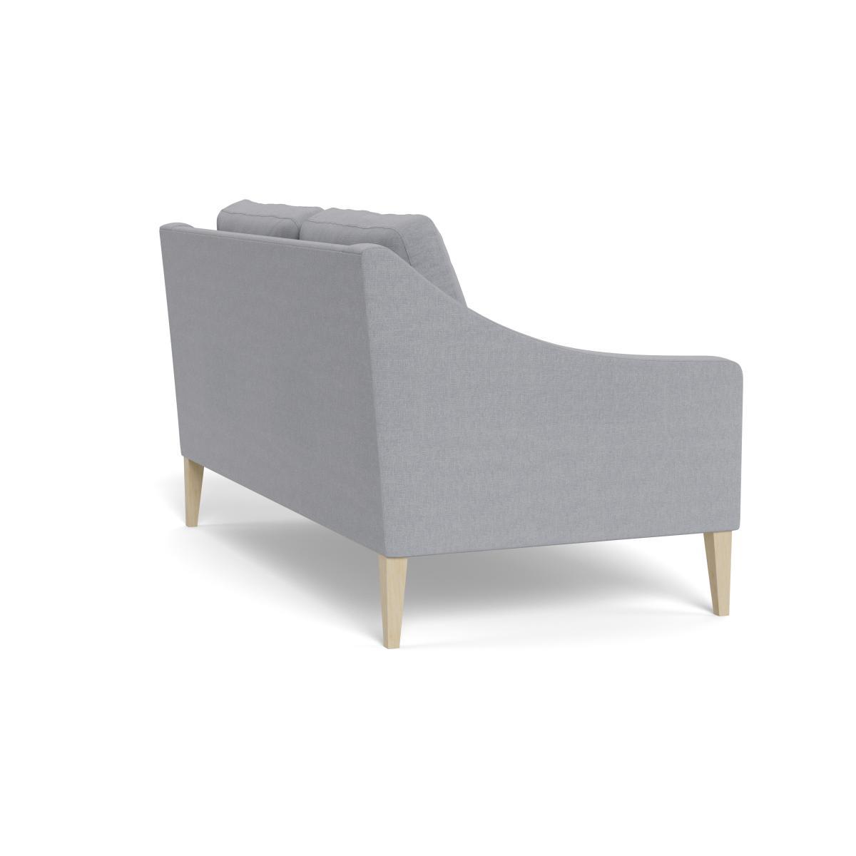 Heal's Richmond 2 Seater Sofa Brushed Cotton Pewter Black Feet - Heal's UK Furniture – image 4