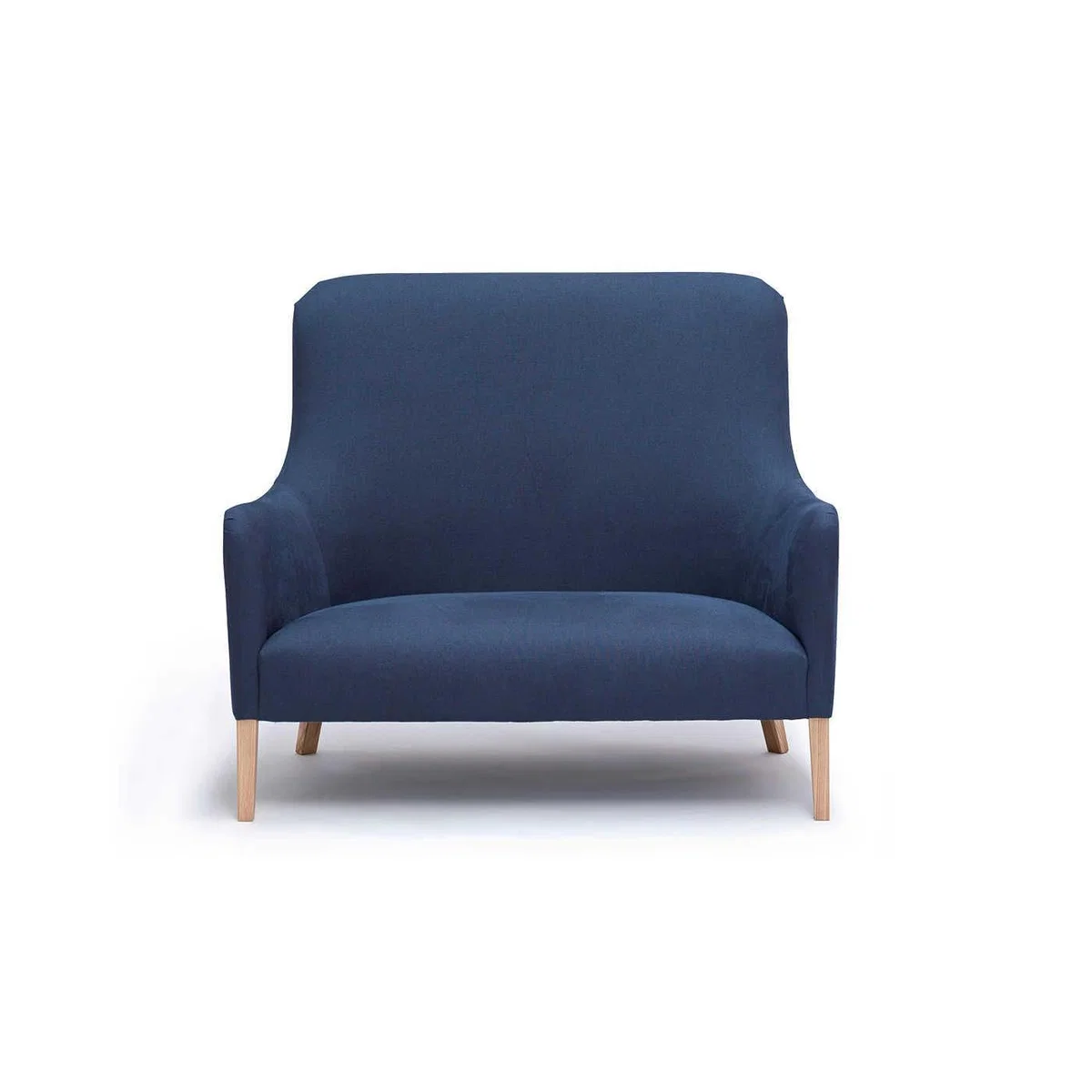 Heal's Pendel 2 Seater Sofa Melton Wool New Navy Walnut Feet - Heal's UK Furniture – image 18