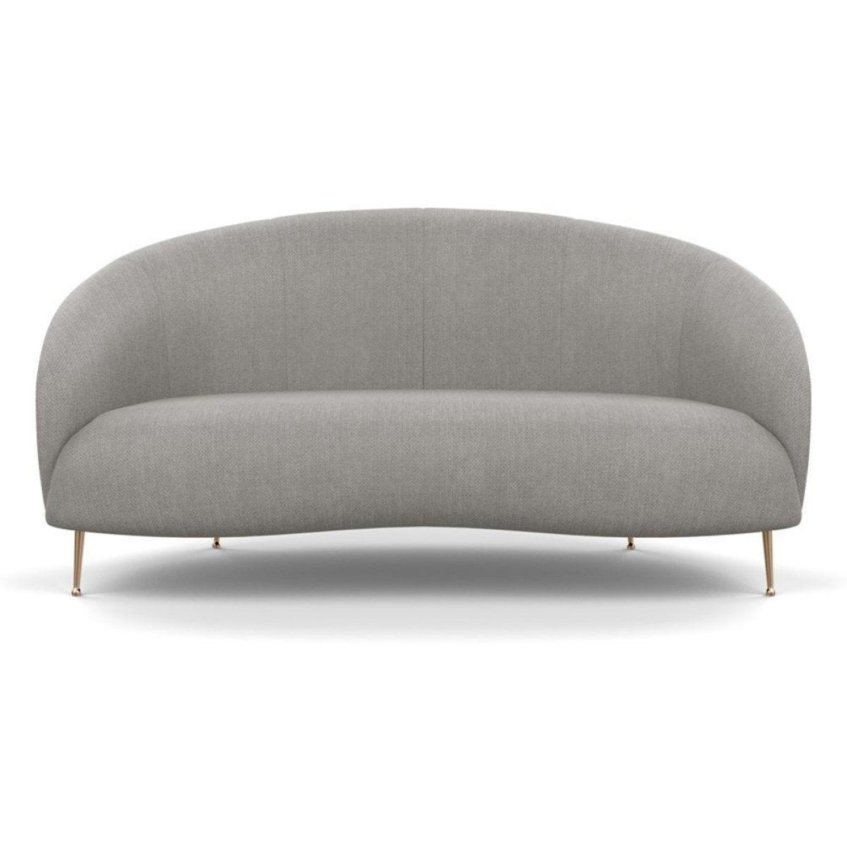 Heal's Bloomsbury 2 Seater Sofa Boucle Fern Brass Feet – image 18