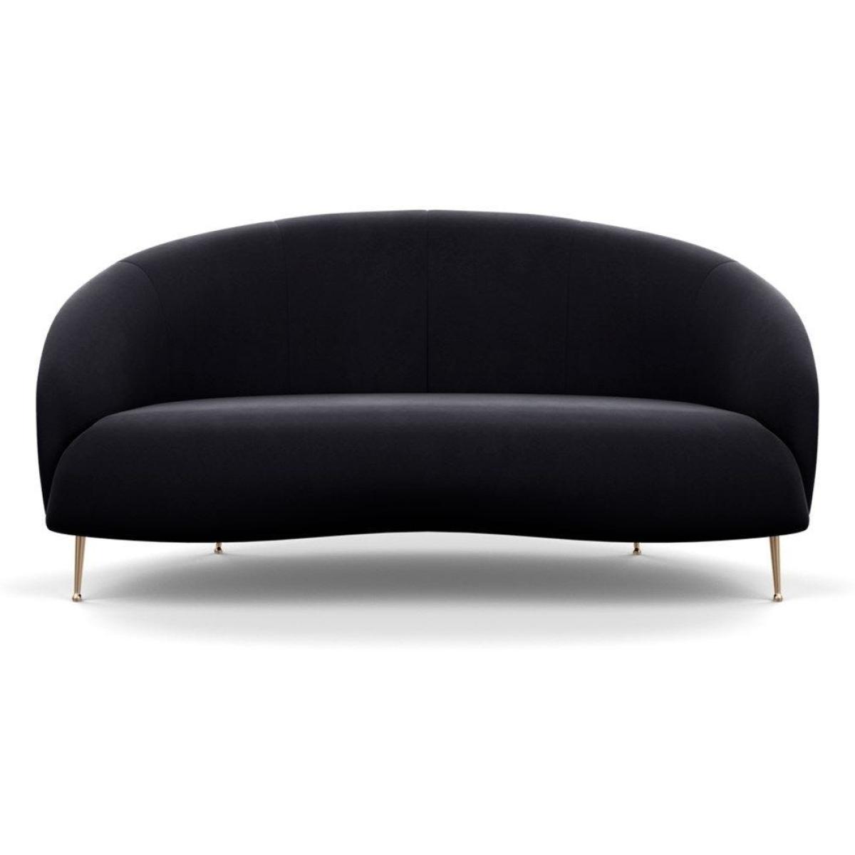 Heal's Bloomsbury 2 Seater Sofa Boucle Fern Brass Feet – image 19
