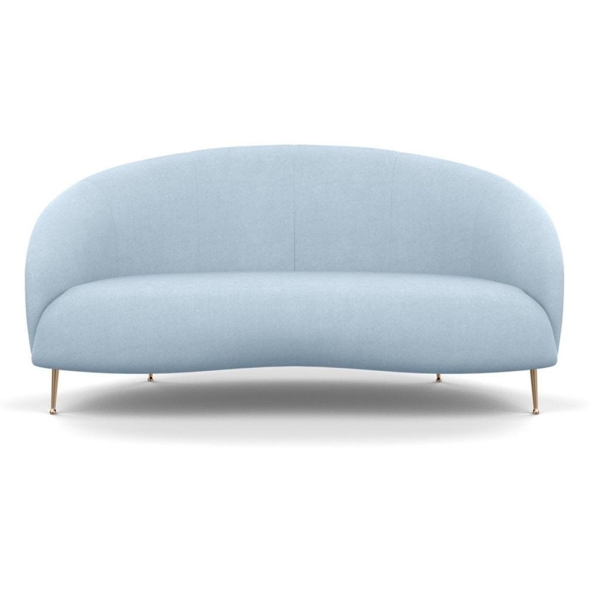Heal's Bloomsbury 2 Seater Sofa Boucle Fern Brass Feet – image 27