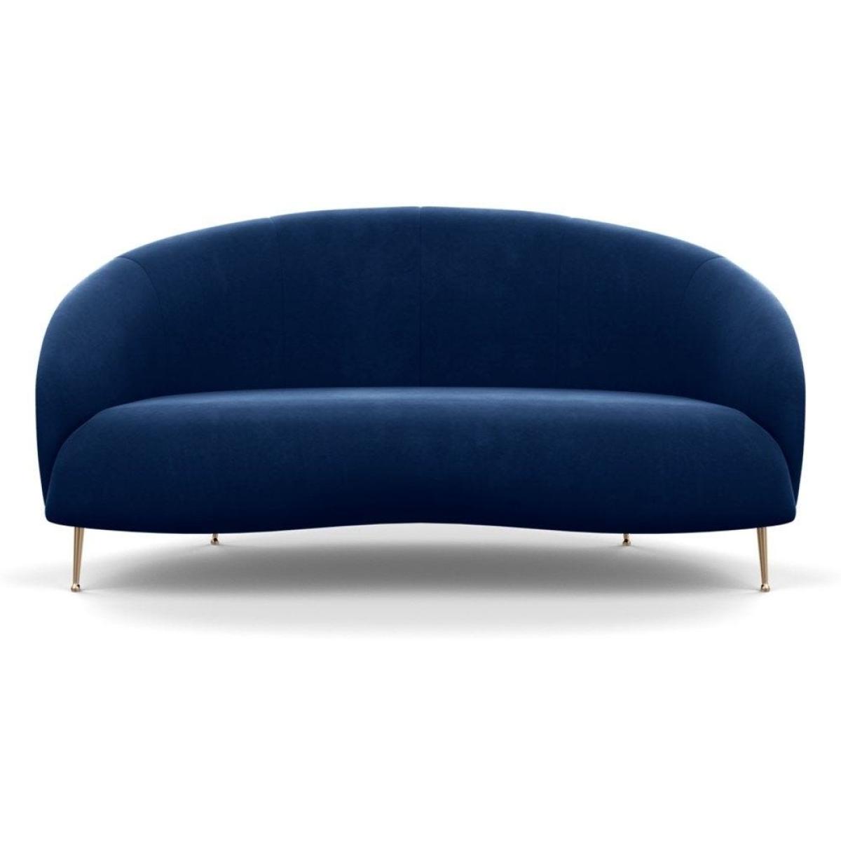 Heal's Bloomsbury 2 Seater Sofa Boucle Fern Brass Feet – image 28