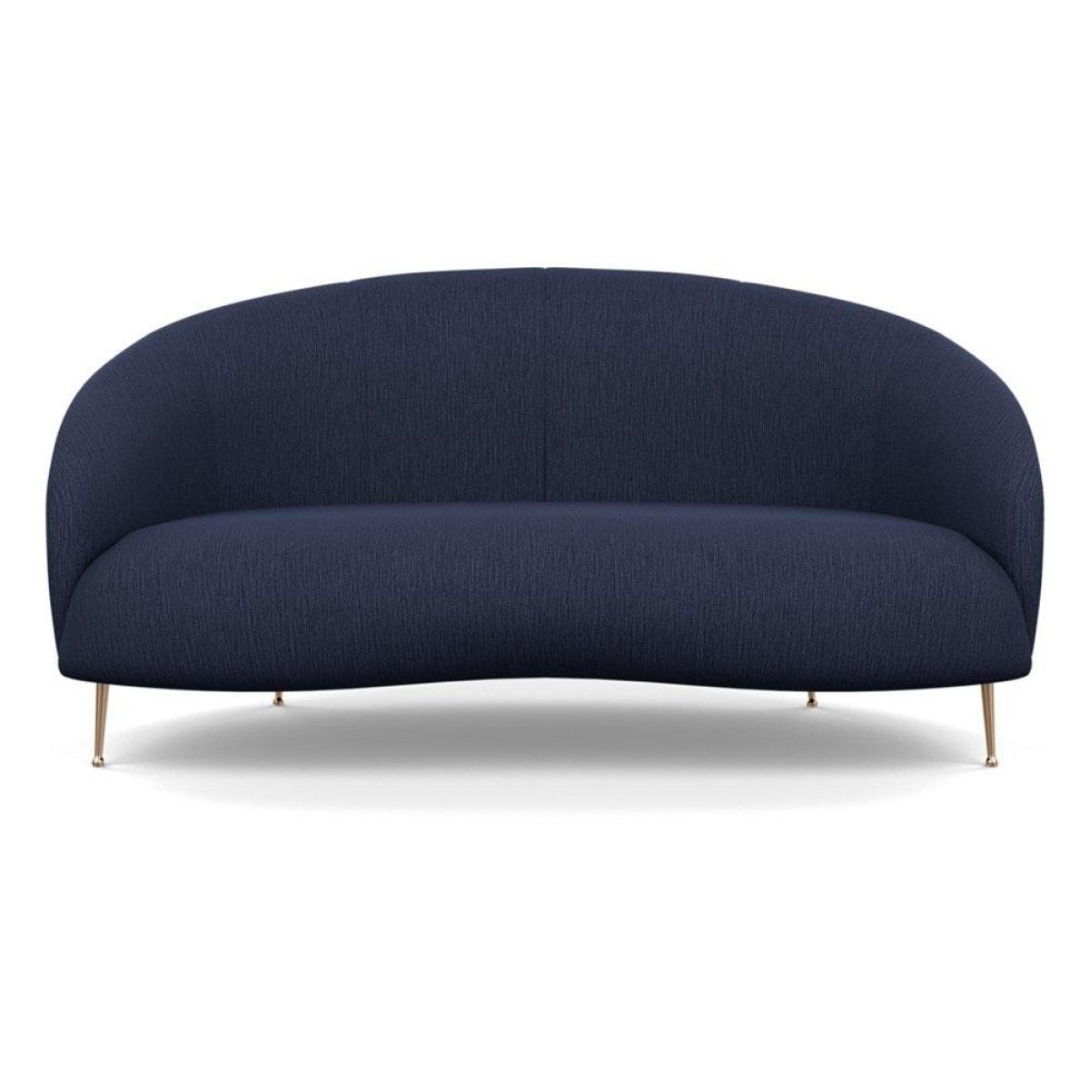 Heal's Bloomsbury 2 Seater Sofa Boucle Fern Brass Feet – image 29