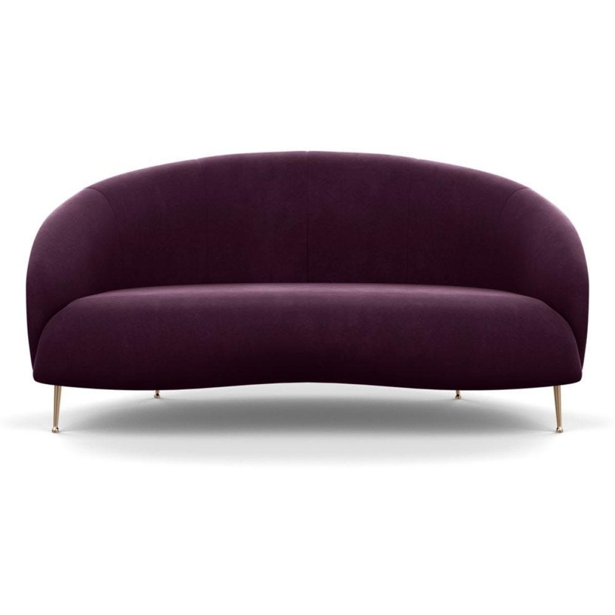 Heal's Bloomsbury 2 Seater Sofa Boucle Fern Brass Feet – image 33