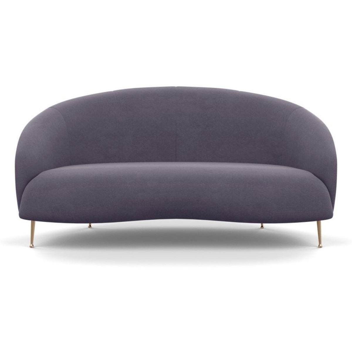 Heal's Bloomsbury 2 Seater Sofa Boucle Fern Brass Feet – image 34
