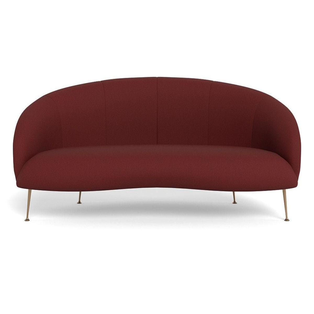 Heal's Bloomsbury 2 Seater Sofa Boucle Fern Brass Feet – image 40