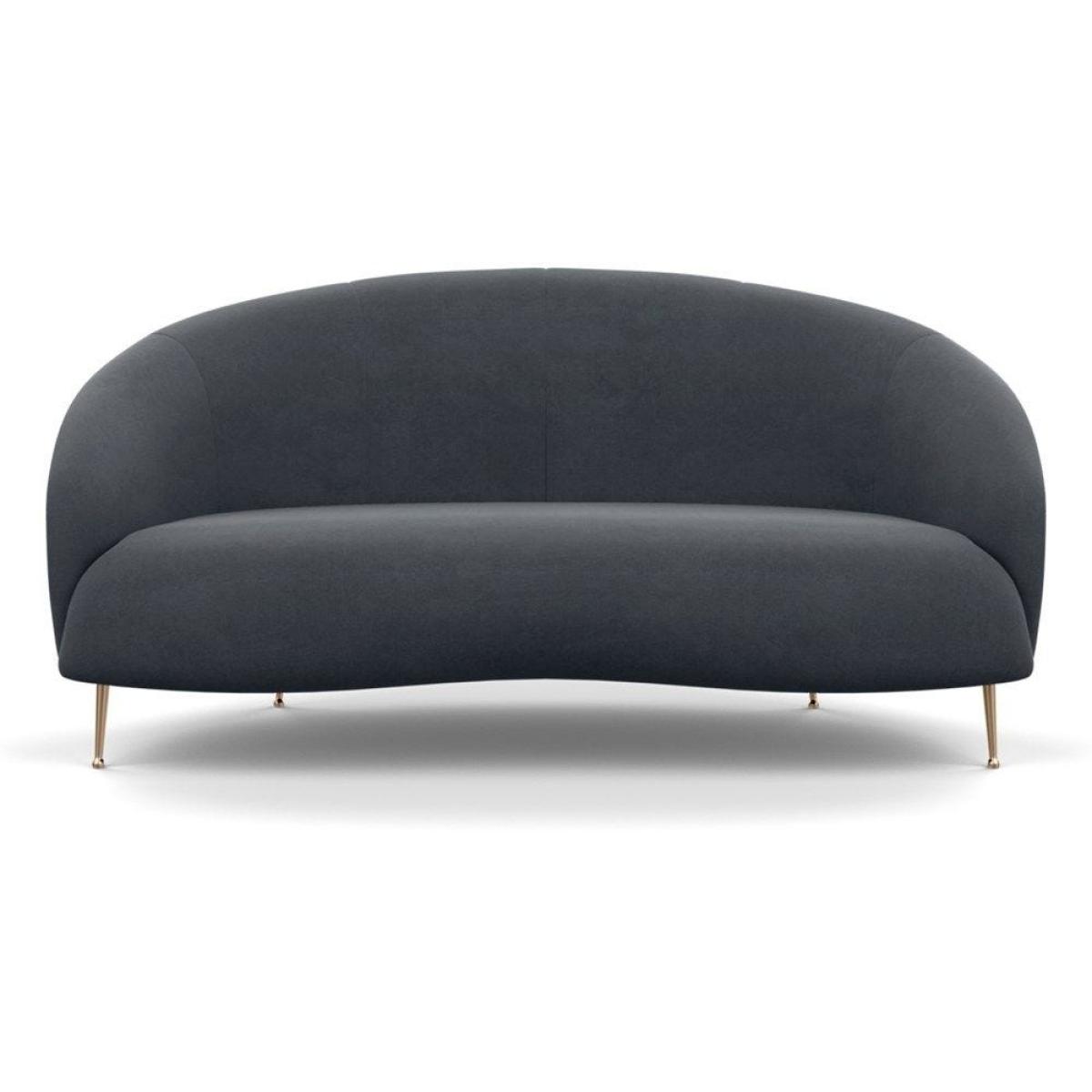 Heal's Bloomsbury 2 Seater Sofa Boucle Fern Brass Feet – image 42