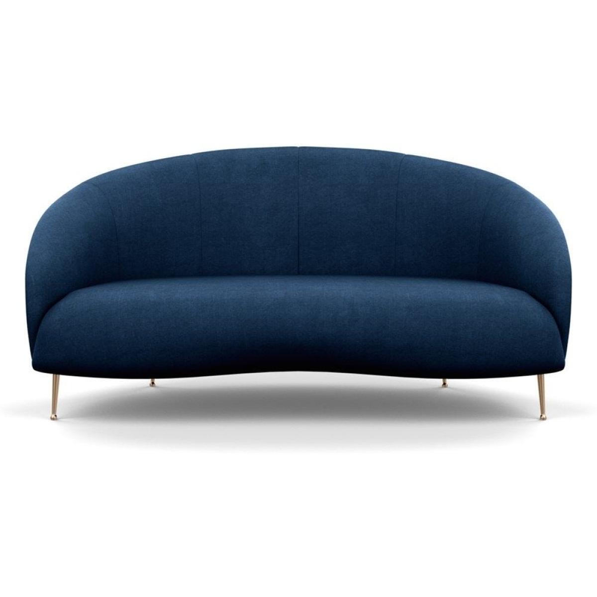 Heal's Bloomsbury 2 Seater Sofa Boucle Fern Brass Feet – image 45